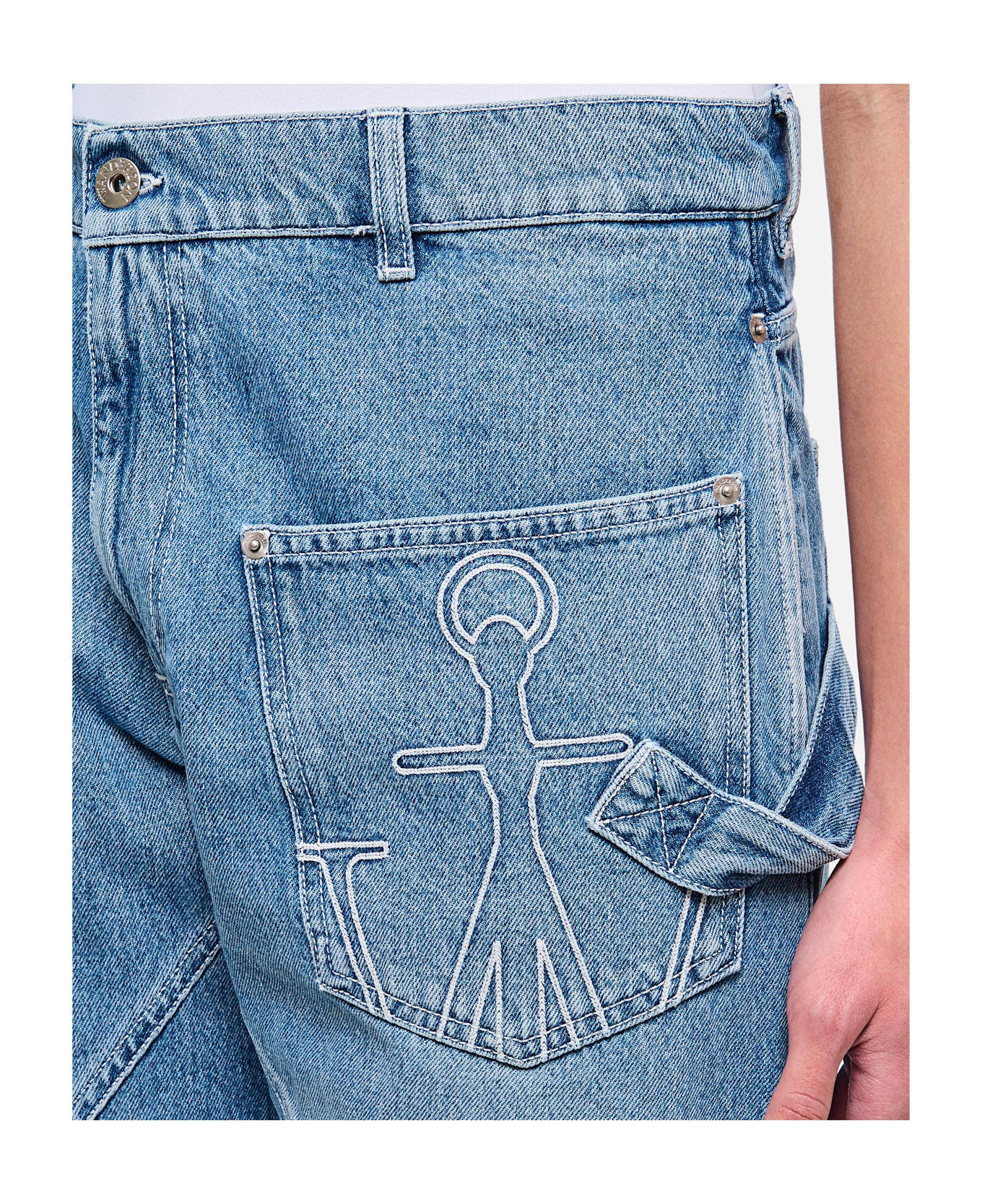 J.W. Anderson Twisted Workwear Jeans - Clear Blue