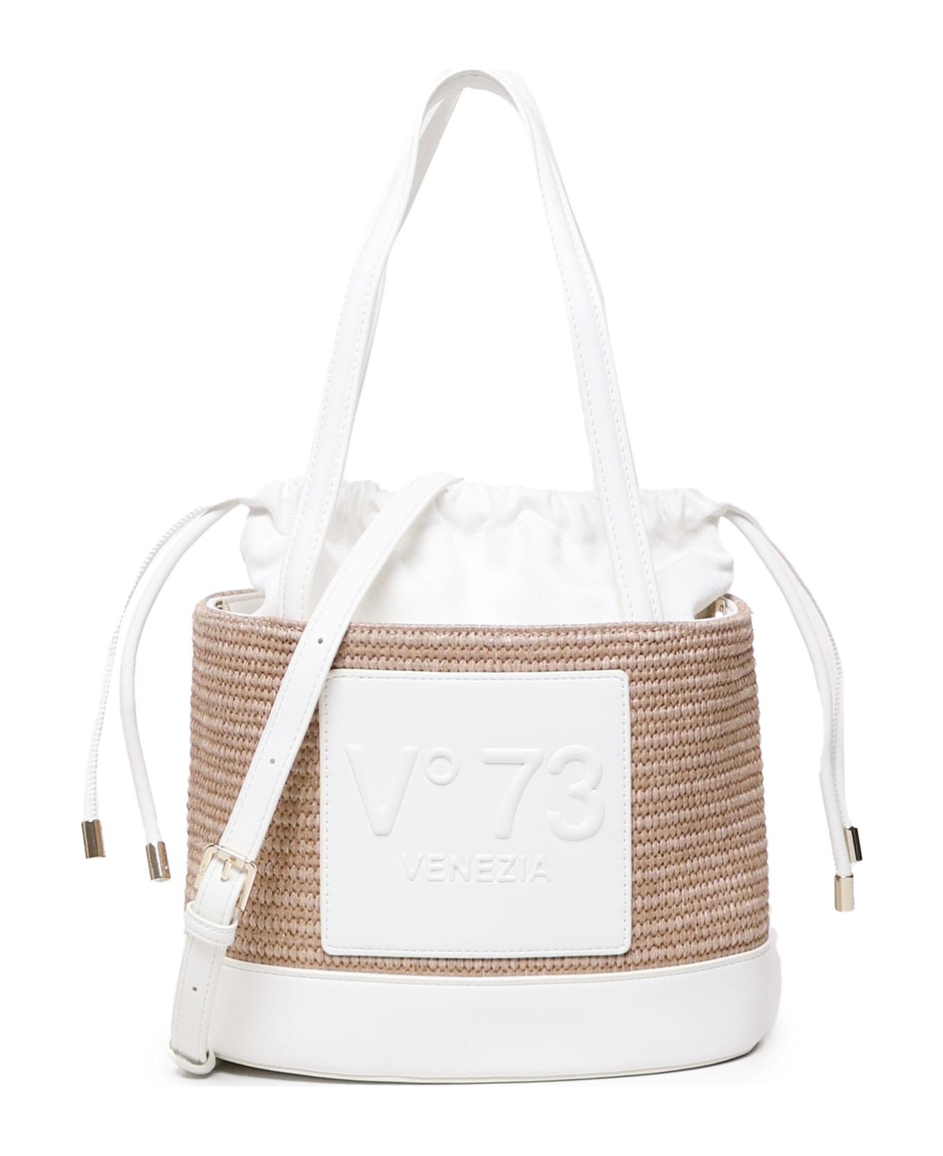 V73 Cat Shopping Bag - White