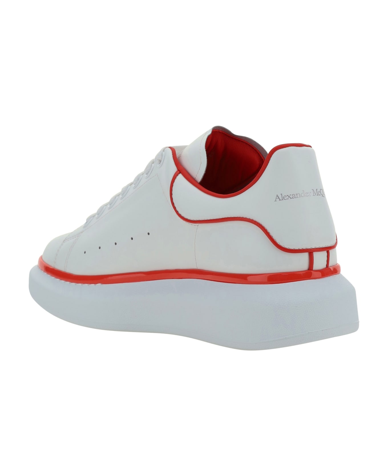 Alexander McQueen Sneakers - White/tulip Red スニーカー