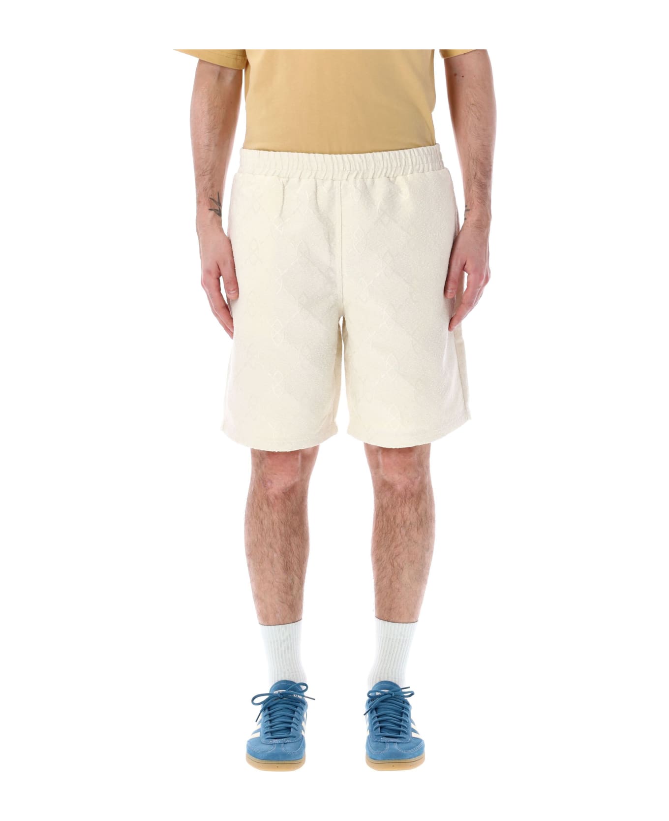 Daily Paper Shakir Shield Boucle Short - OFF WHITE