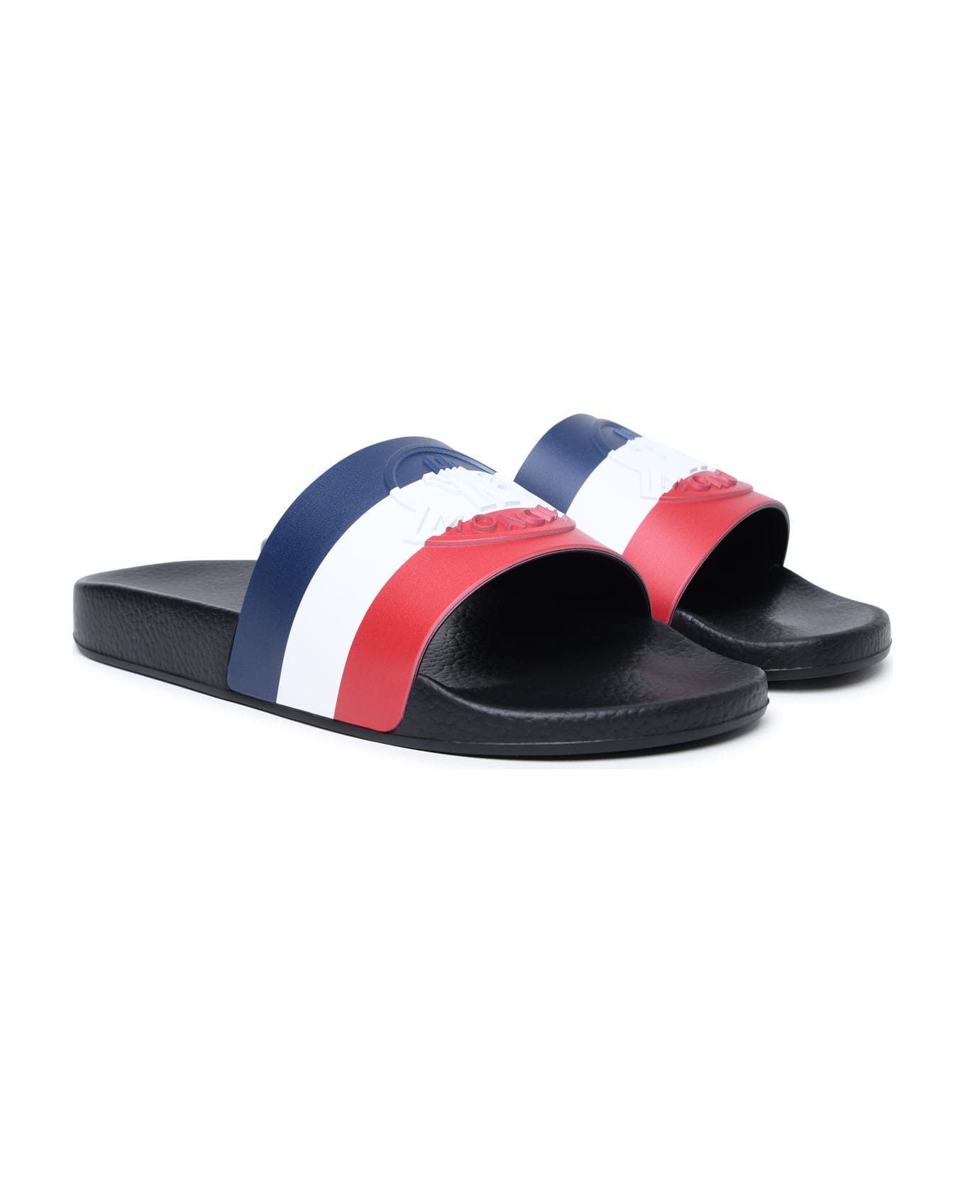 Moncler 'basile' Black Rubber Slippers - black その他各種シューズ