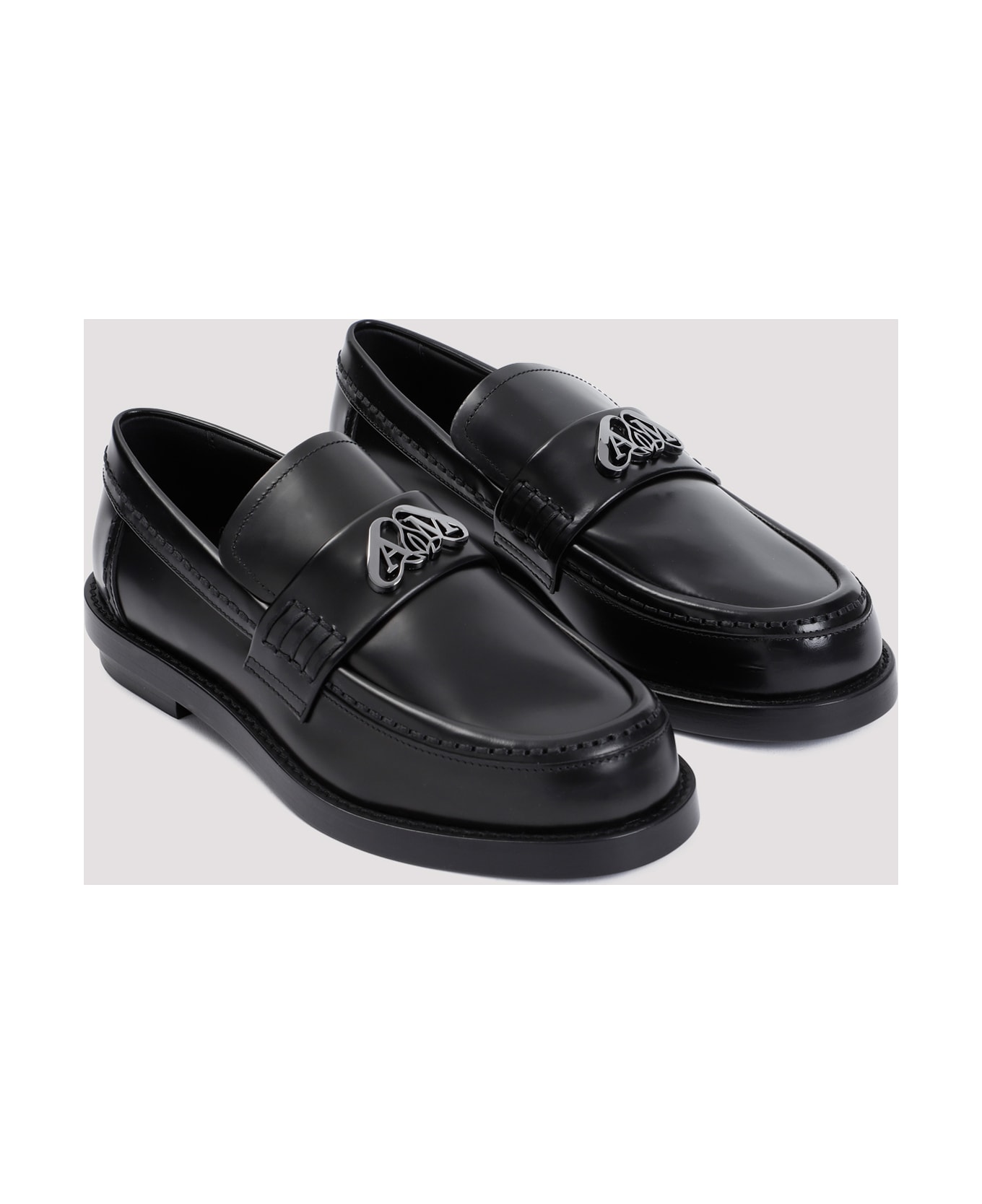 Alexander McQueen Loafers - Black Silver