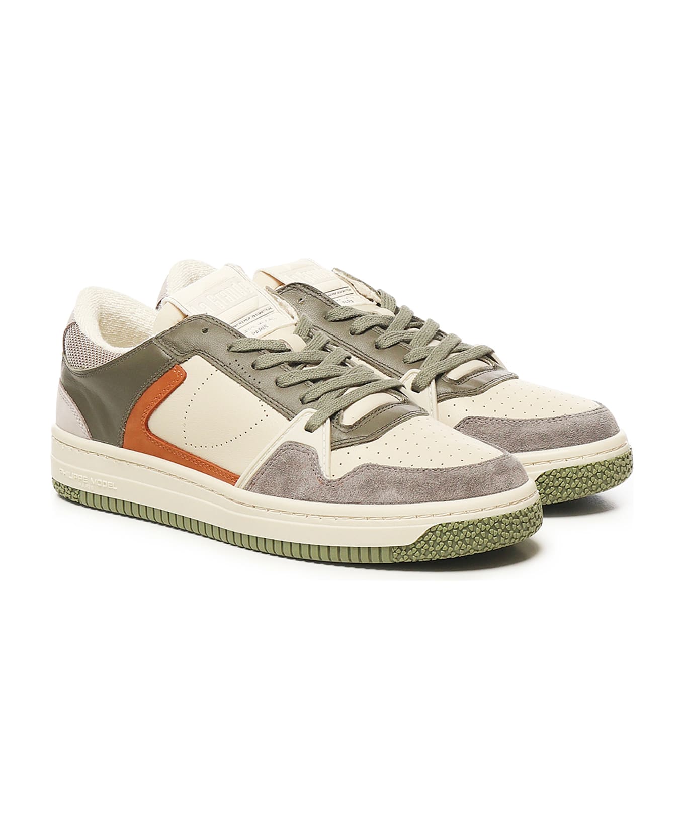 Philippe Model La Grande Low Sneakers - Green/beige