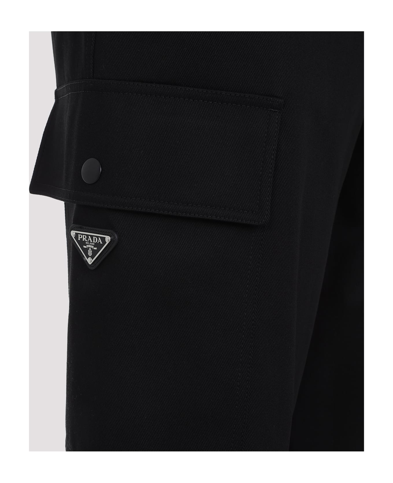 PRADA プラダ スラックス 38(S位) 4103725Y0240 Prada Logo Plaque Straight-leg Pants | italist