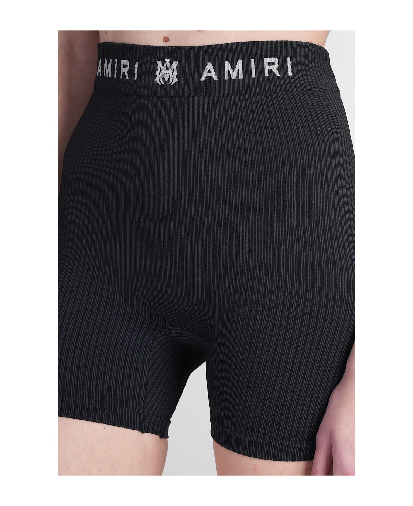 AMIRI Shorts In Black Polyamide - black