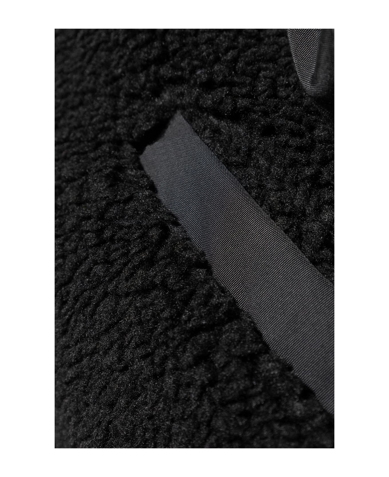 Dsquared2 Fleece Sweatshirt With A Stand-up Collar - Black