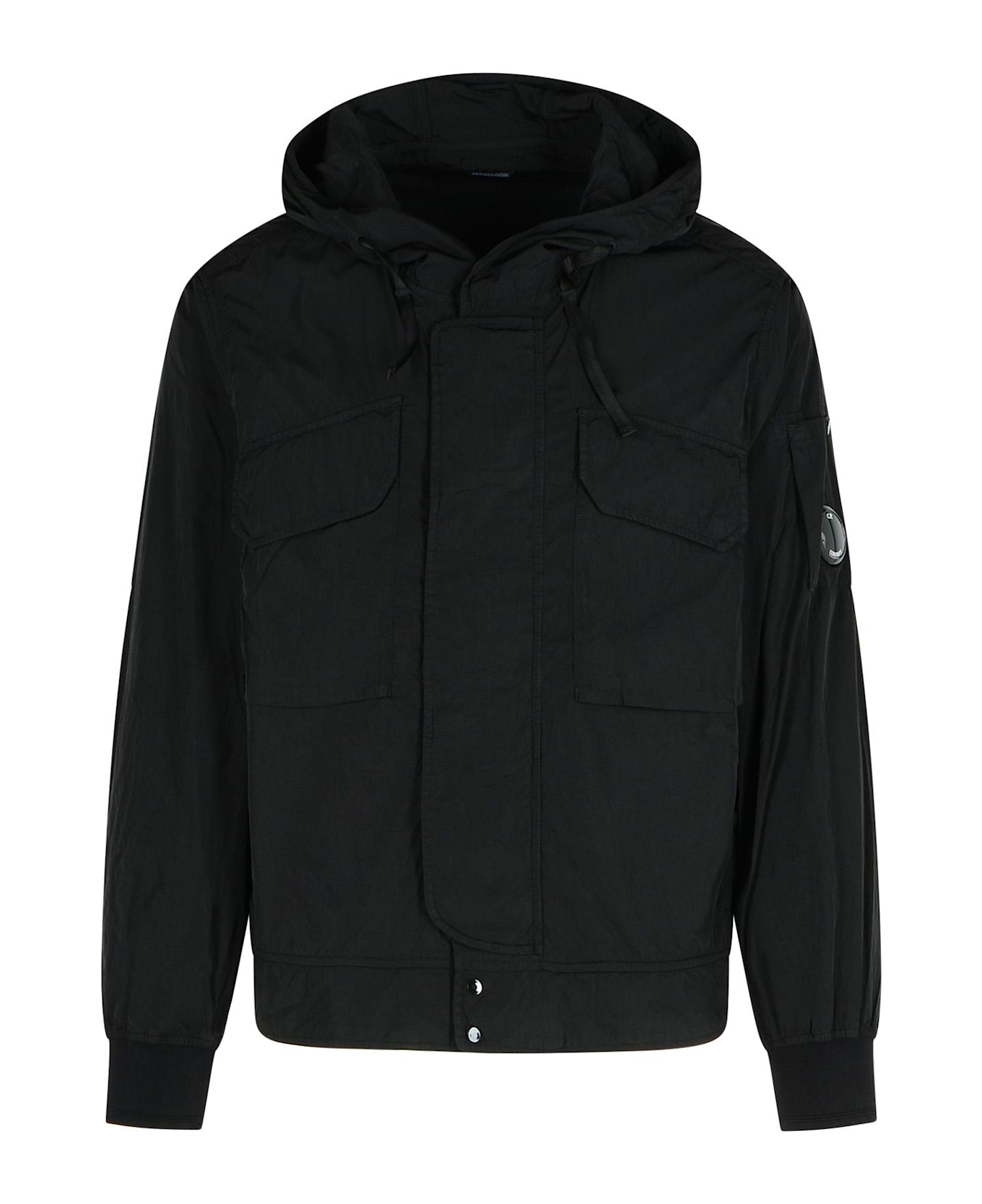 C.P. Company 
chrom
 Black Polyamide Jacket - Black
