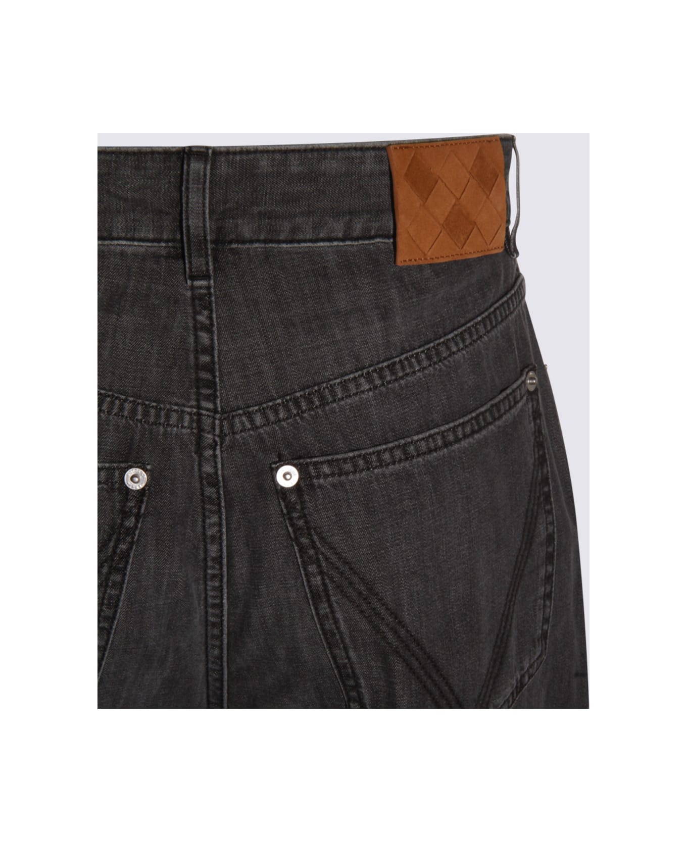 Bottega Veneta Black Cotton Pants - WASHED BLACK