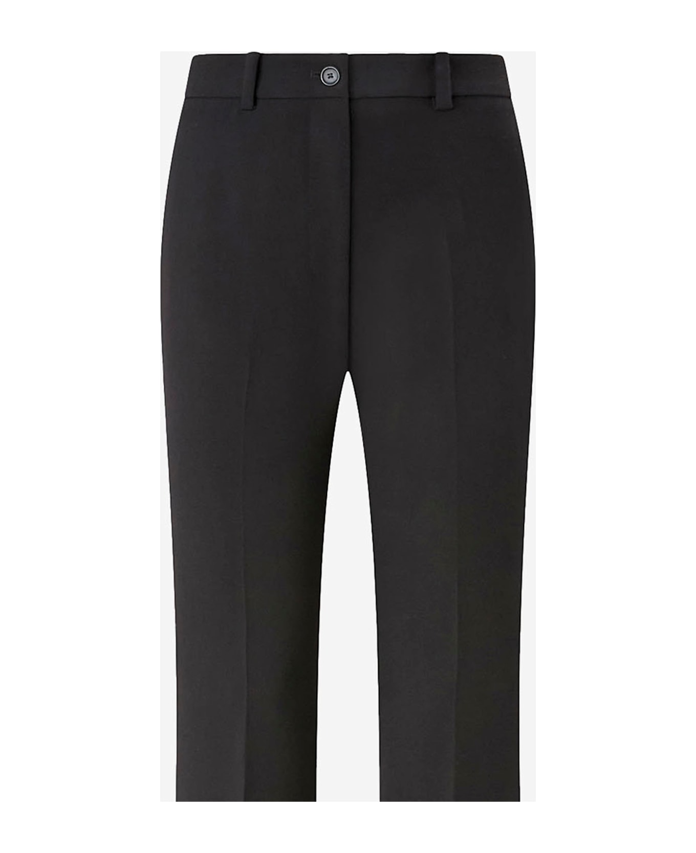 Pinko Stretch Viscose Blend Pants - Black