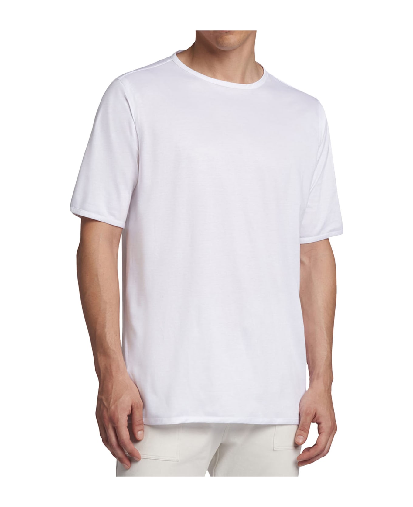 Kiton T-shirt Roundneck Cotton - WHITE シャツ