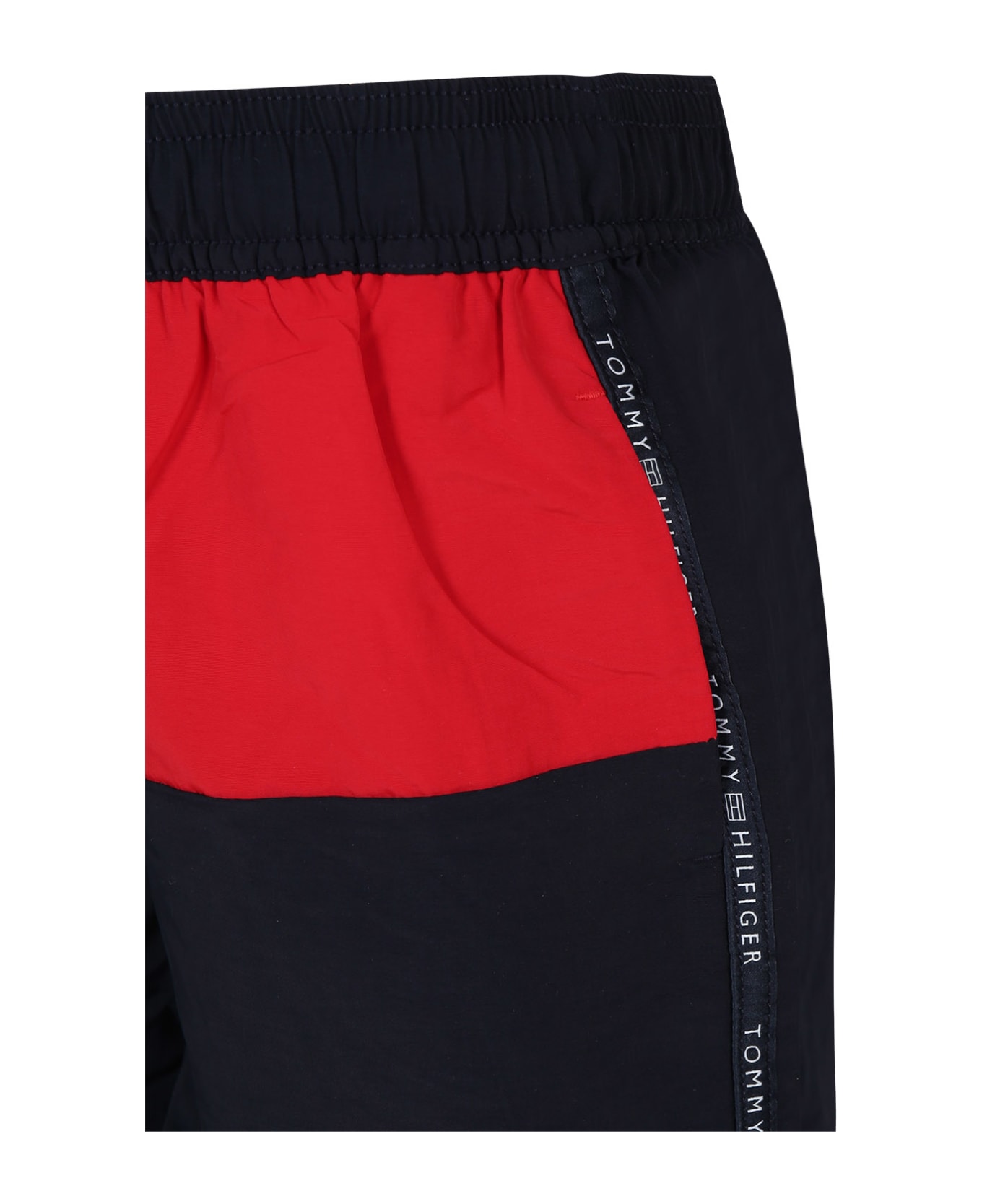 Tommy Hilfiger Blue Swim Shorts For Boy With Logo - Blue