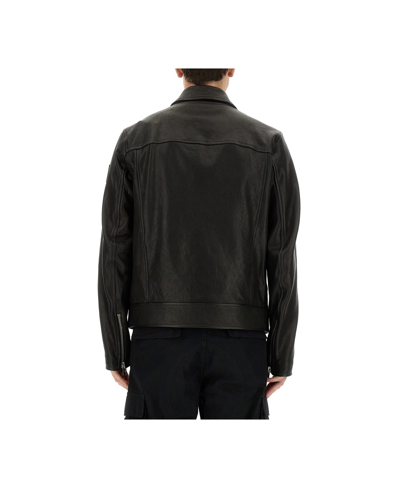 Belstaff Leather Jacket - BLACK