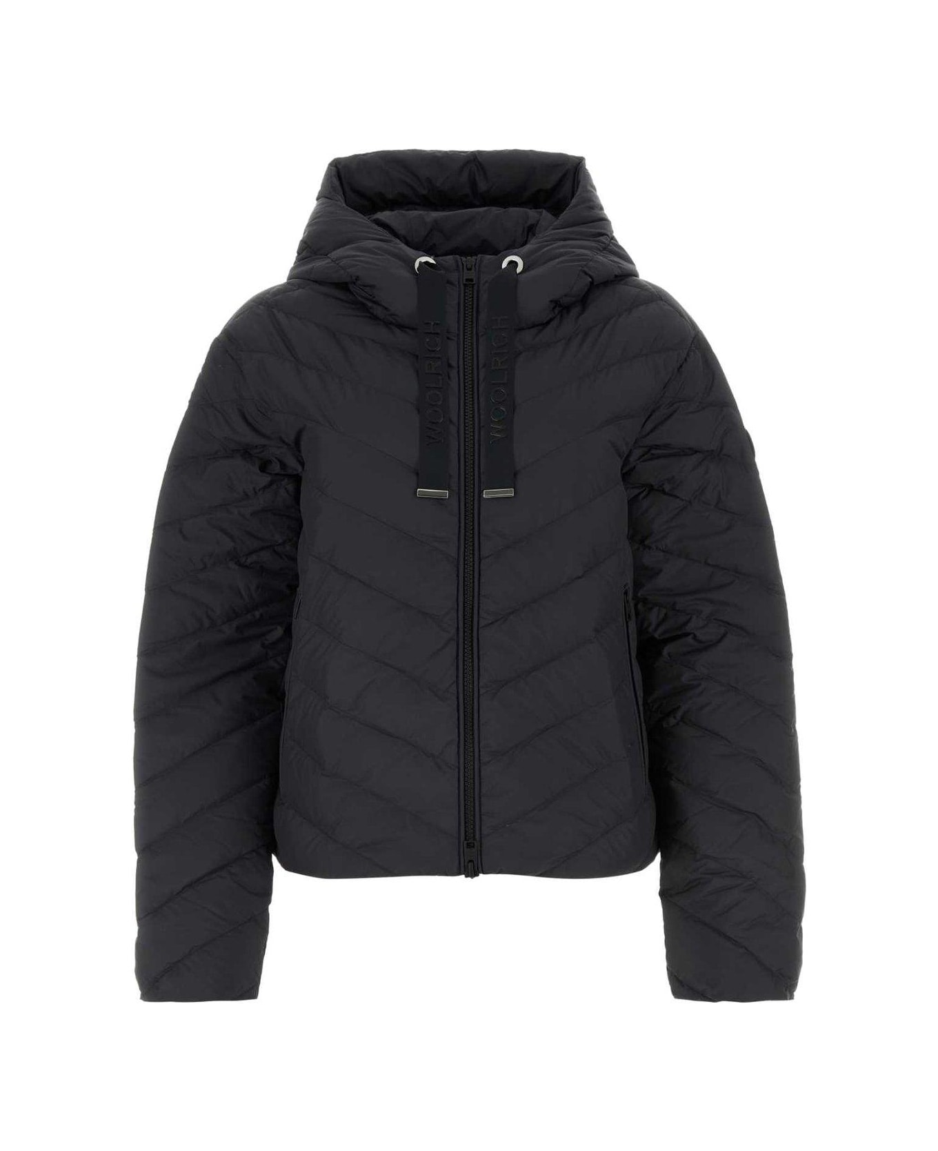 Woolrich Zip-up Drawstring Jacket - Black
