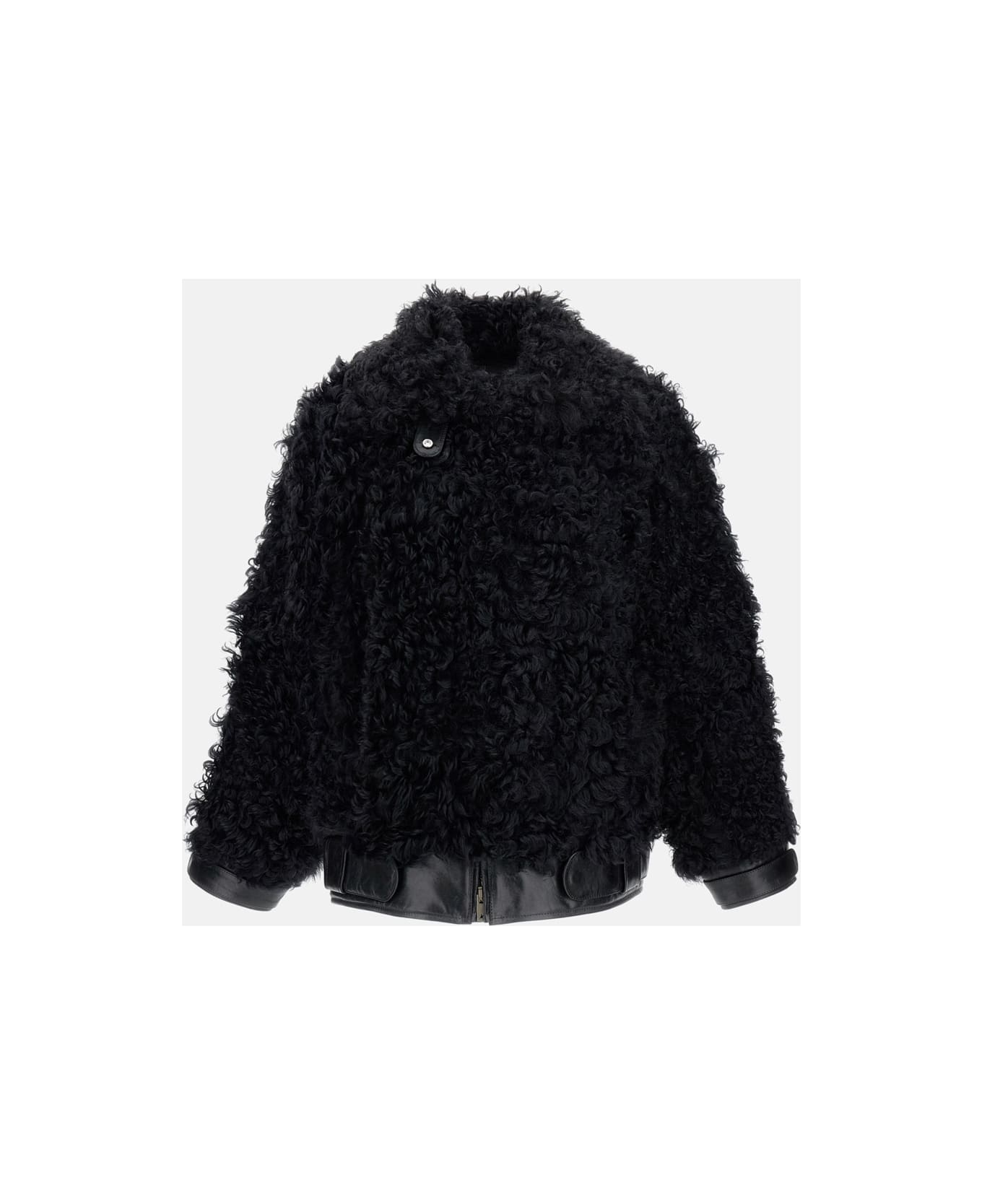 Golden Goose Osanne Jacket Curly Shearling - Black