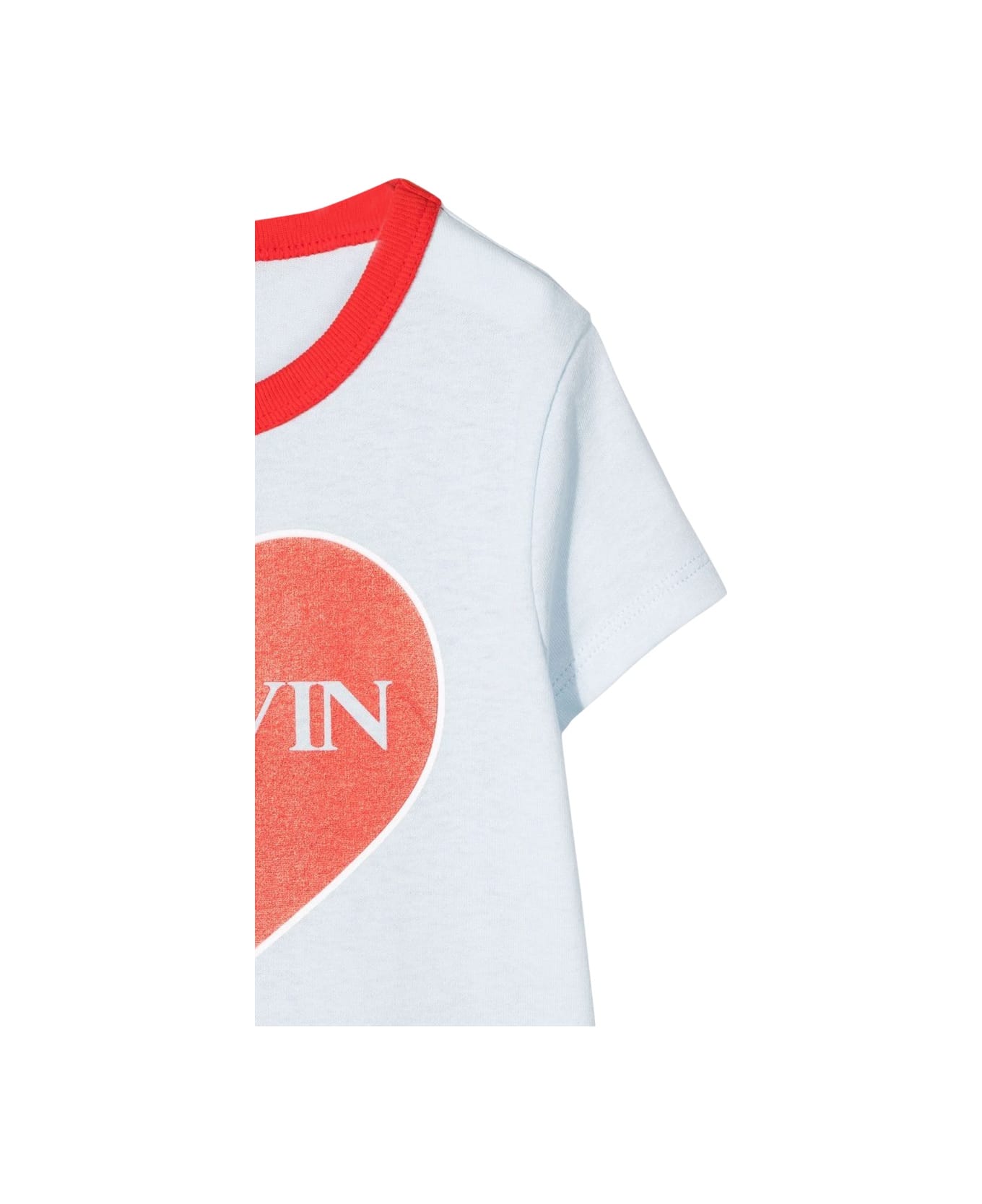 Lanvin T-shirt Con Cuore - BLUE