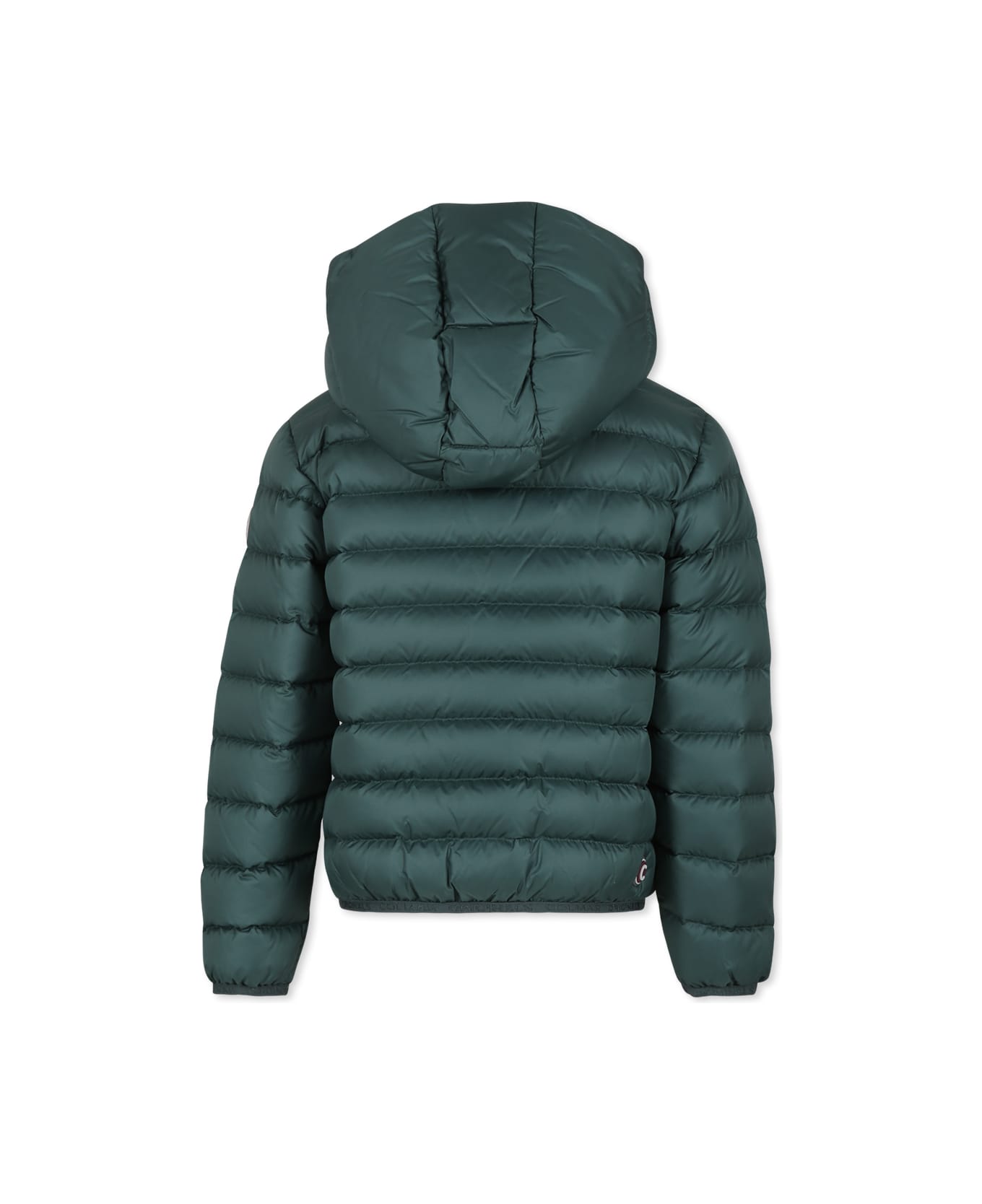 Colmar Green Down Jacket For Boy With Logo - Green