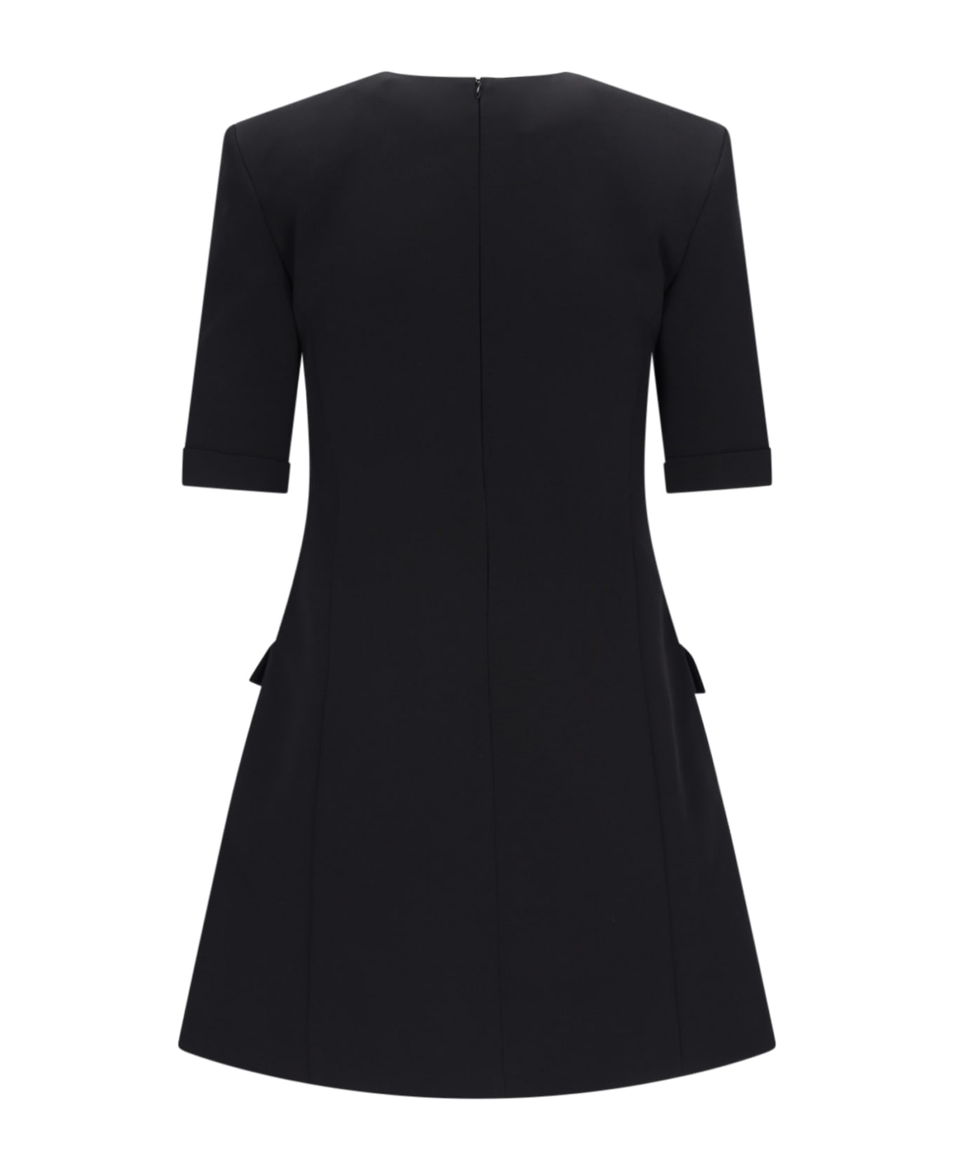 Balmain Eight Buttons Crêpe Mini Dress - Pa Noir