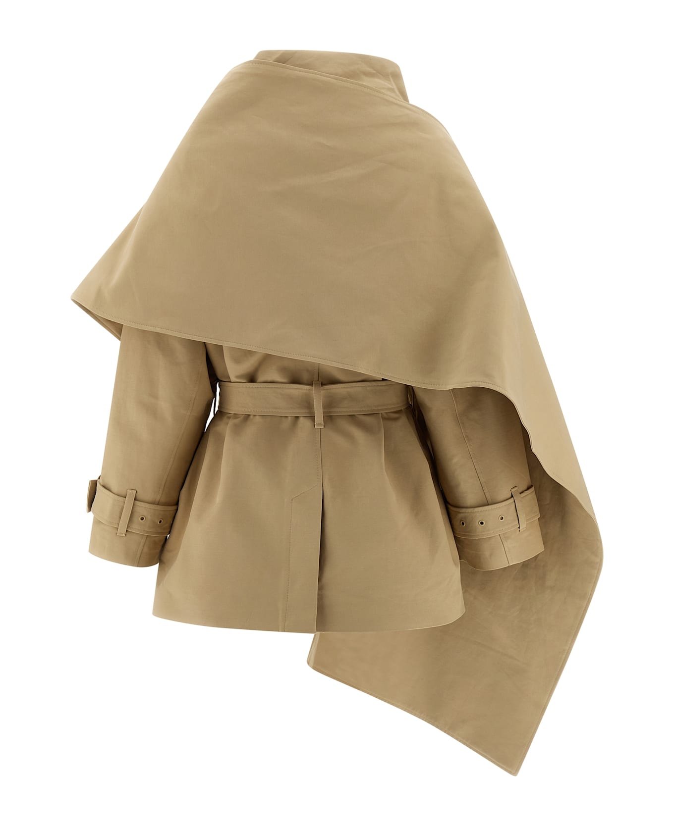 Entire Studios 'mini Scarfcoat' Coat - Beige
