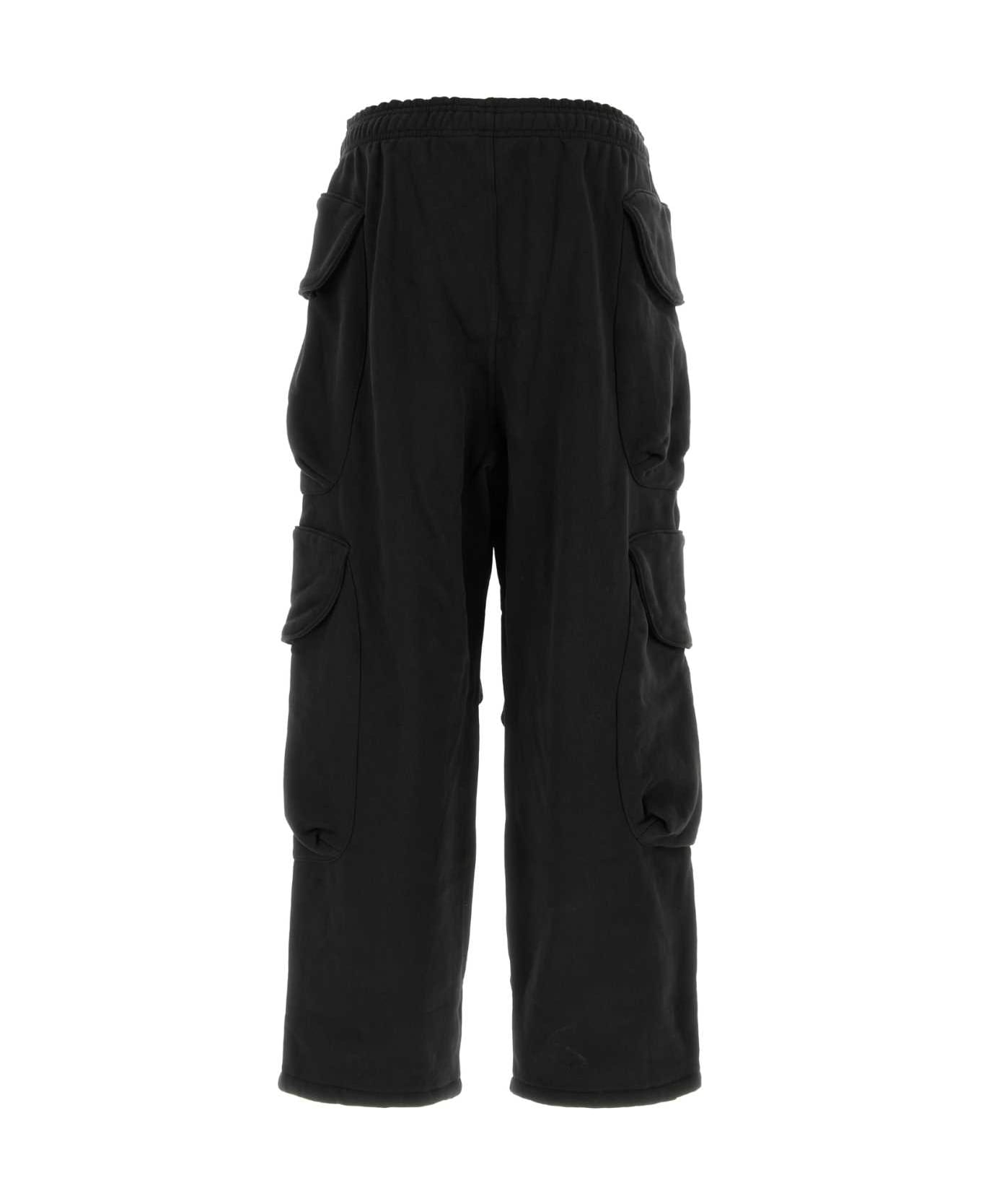Entire Studios Black Cotton Joggers - SOOT