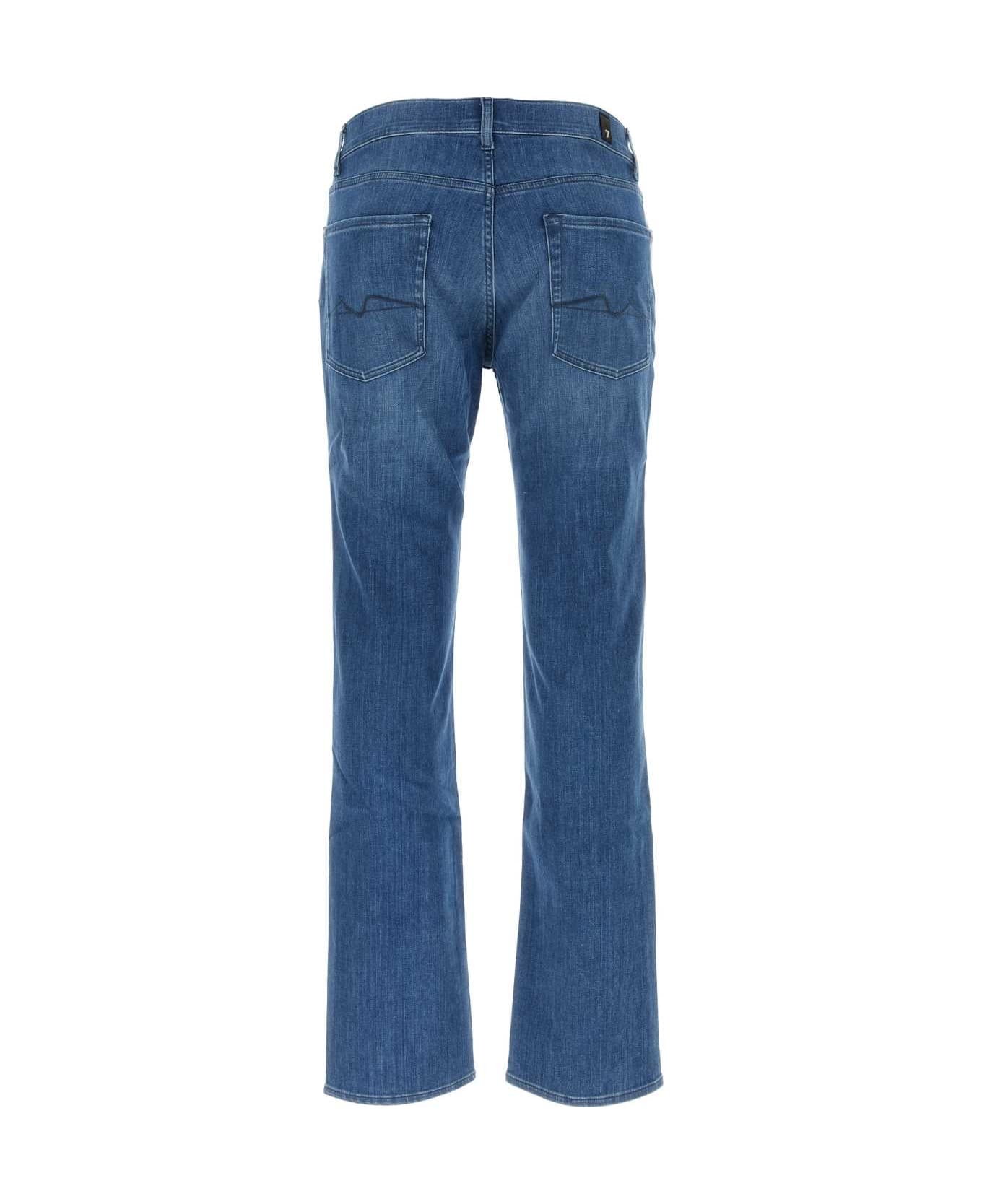 7 For All Mankind Stretch Denim Luxe Performance Jeans - MIDBLUE