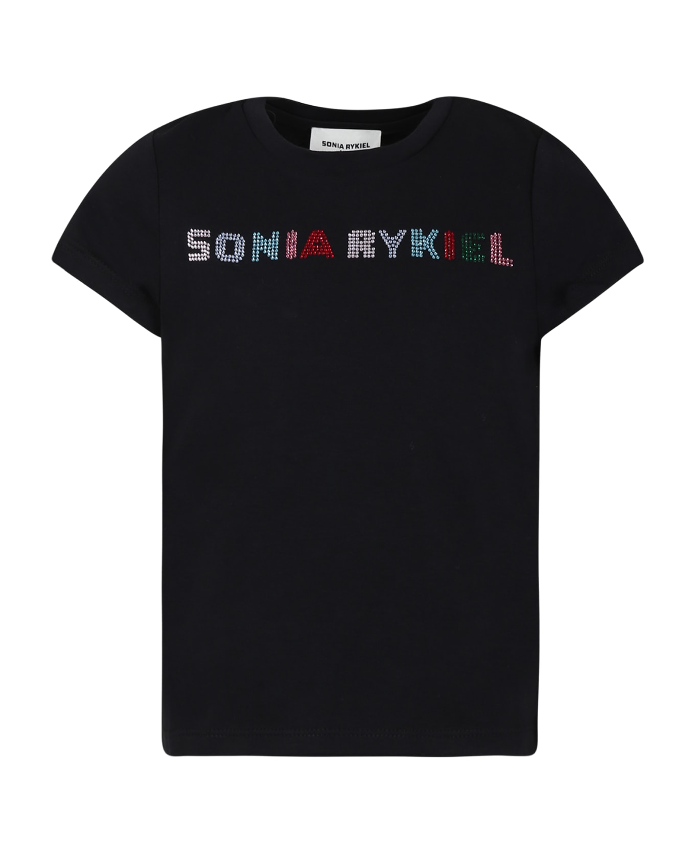 Rykiel Enfant Black T-shirt For Girl - Black