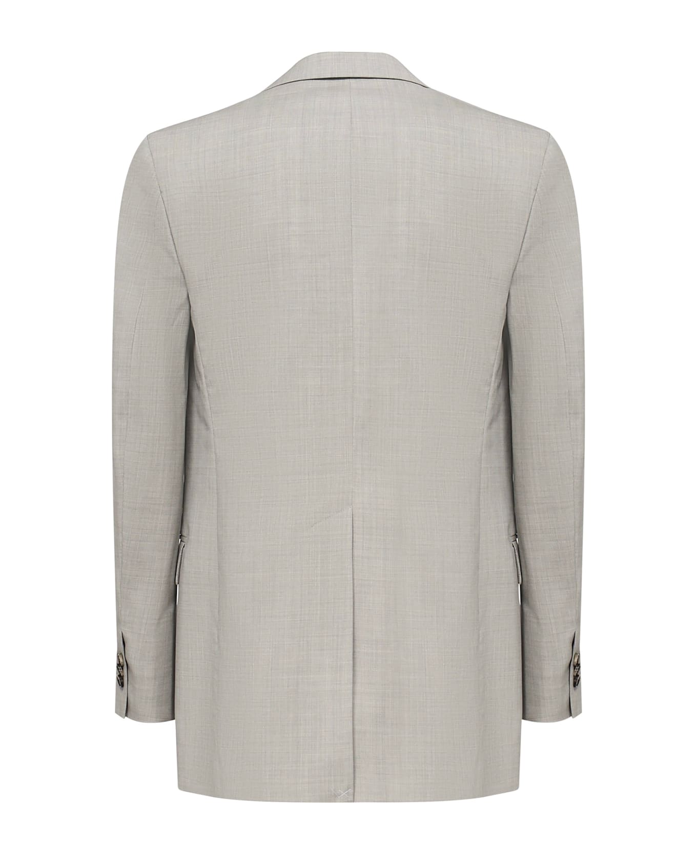 Loewe Single-breasted Wool Jacket - Grey