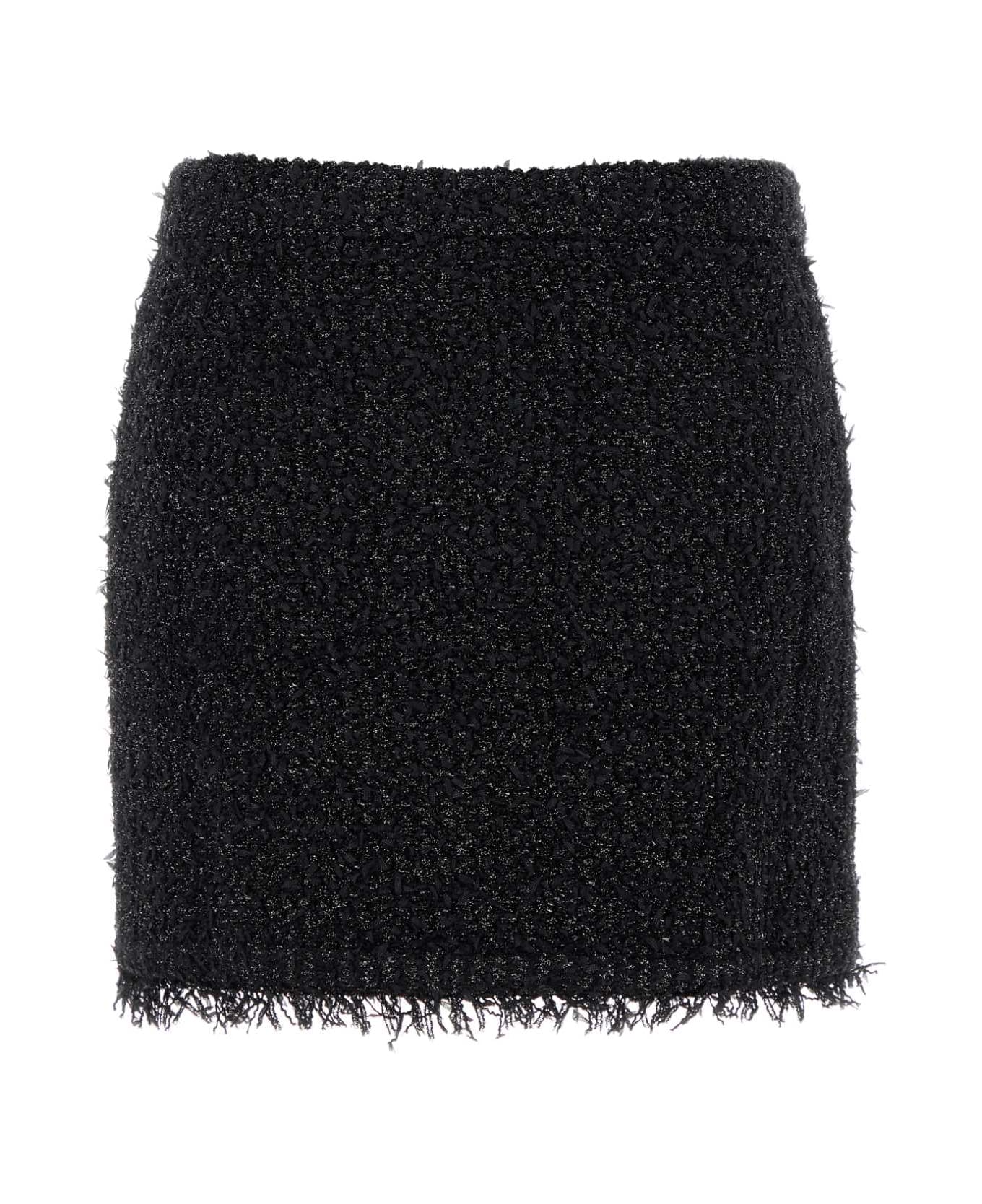Gucci Black Viscose Blend Mini Skirt - Black