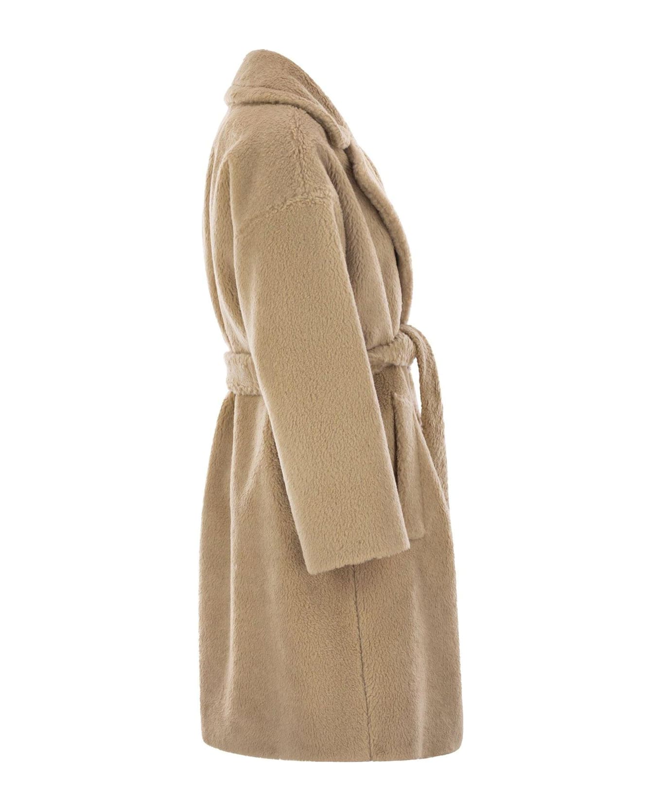 Weekend Max Mara Belted Long-sleeved Coat - Beige