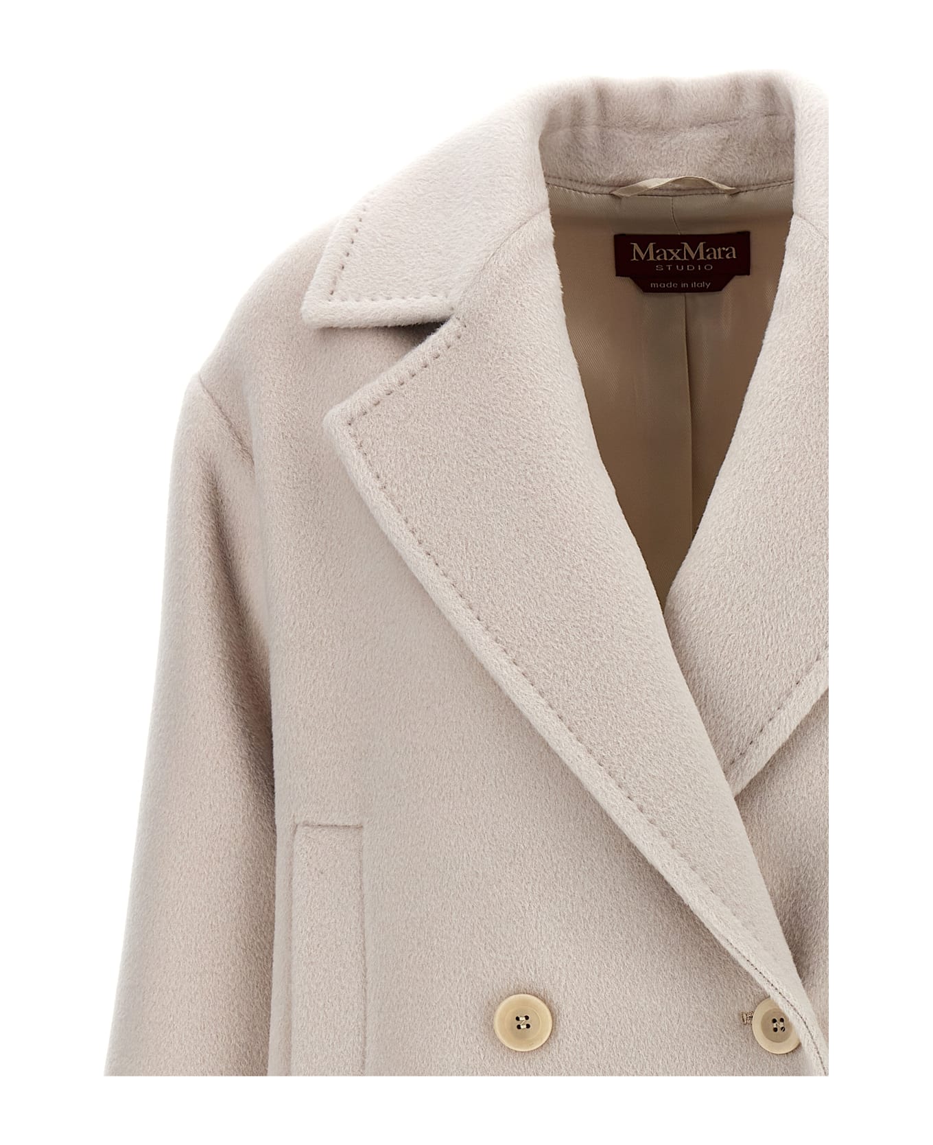 Max Mara Studio 'filovia' Coat - Beige コート