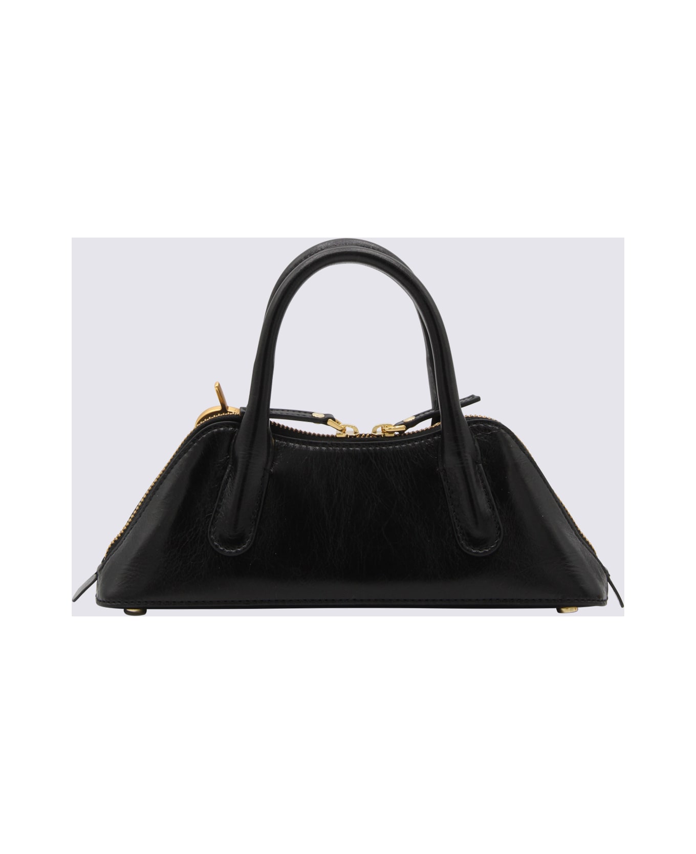 Blumarine Black Leather Handle Bag - Black