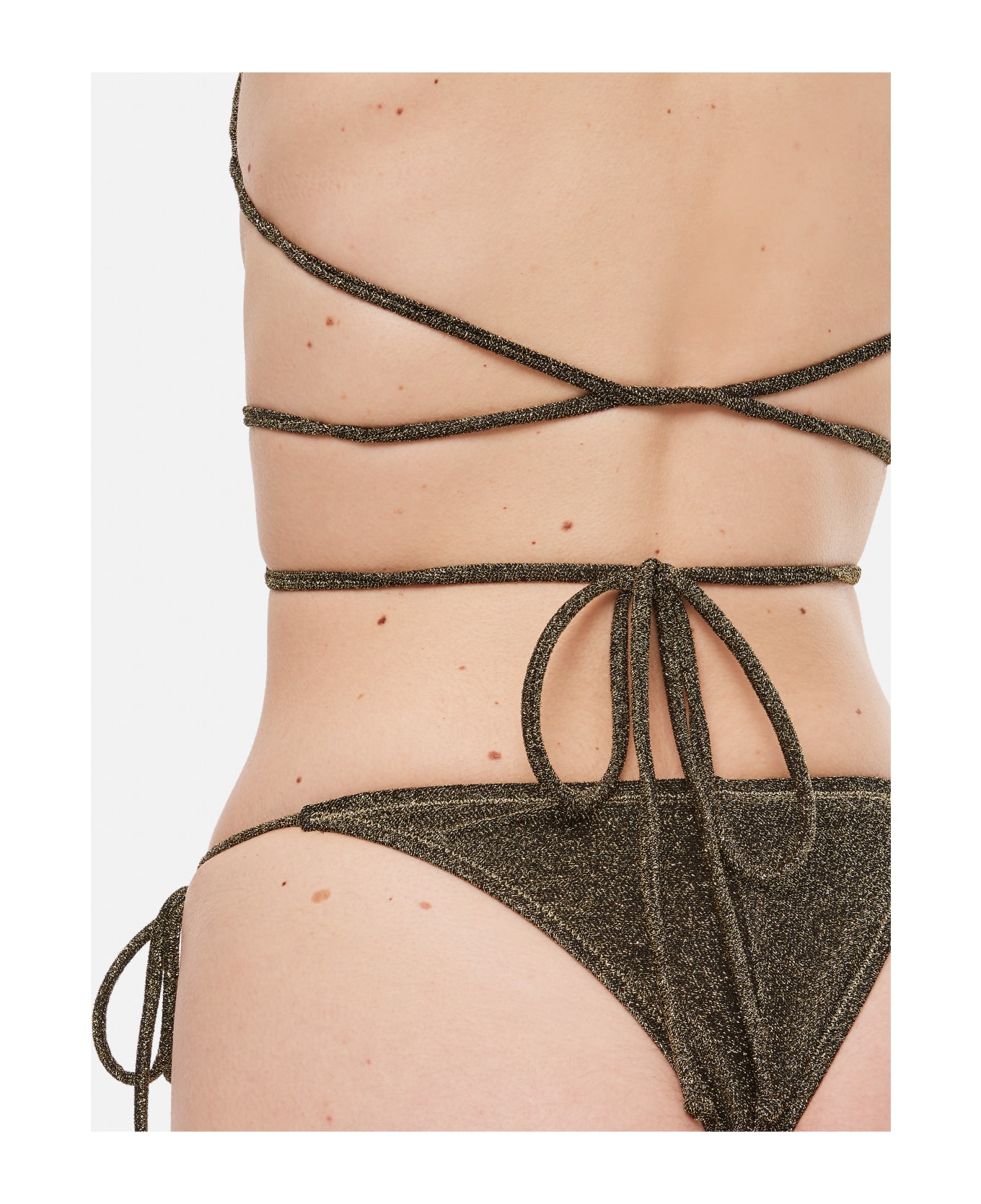 Reina Olga Miami Lurex Bikini Set - Brown 水着