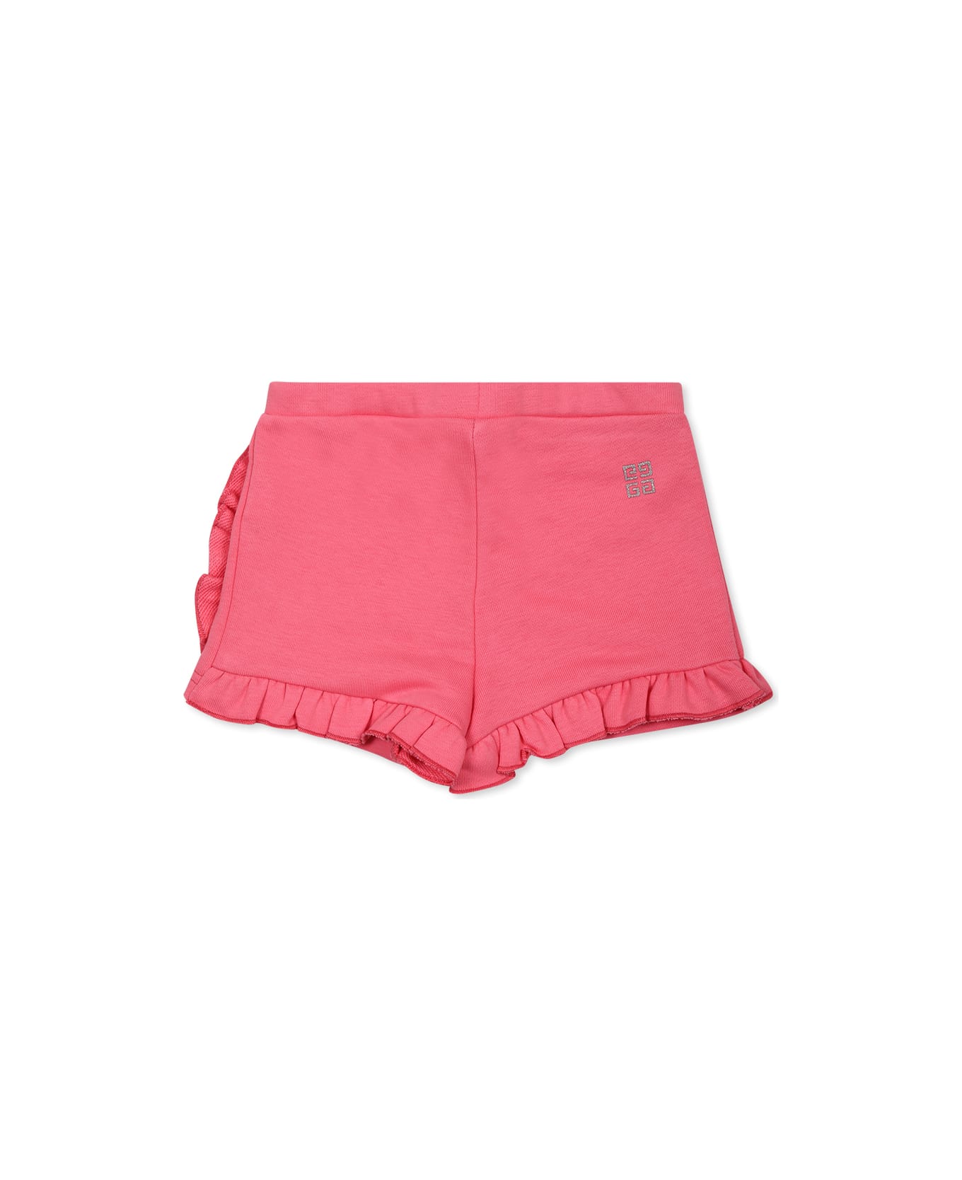 Givenchy Fuchsia Shorts For Baby Girl With Logo - Pink