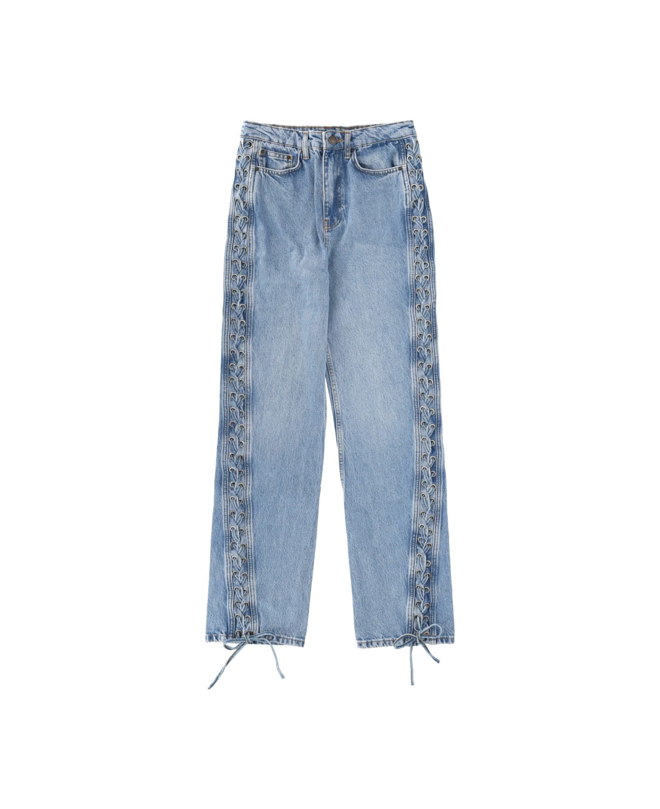 Rotate by Birger Christensen Jeans With Laces - BLUE