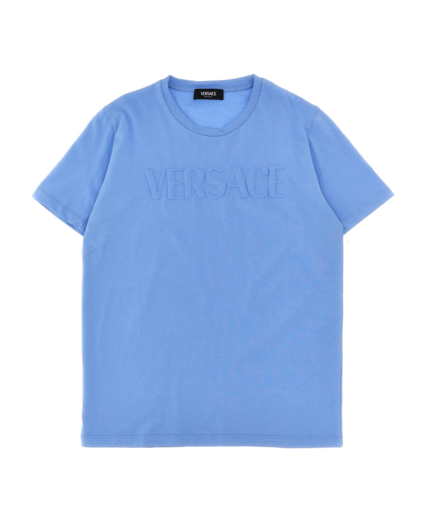 Versace Embossed Logo T-shirt - Azzurro