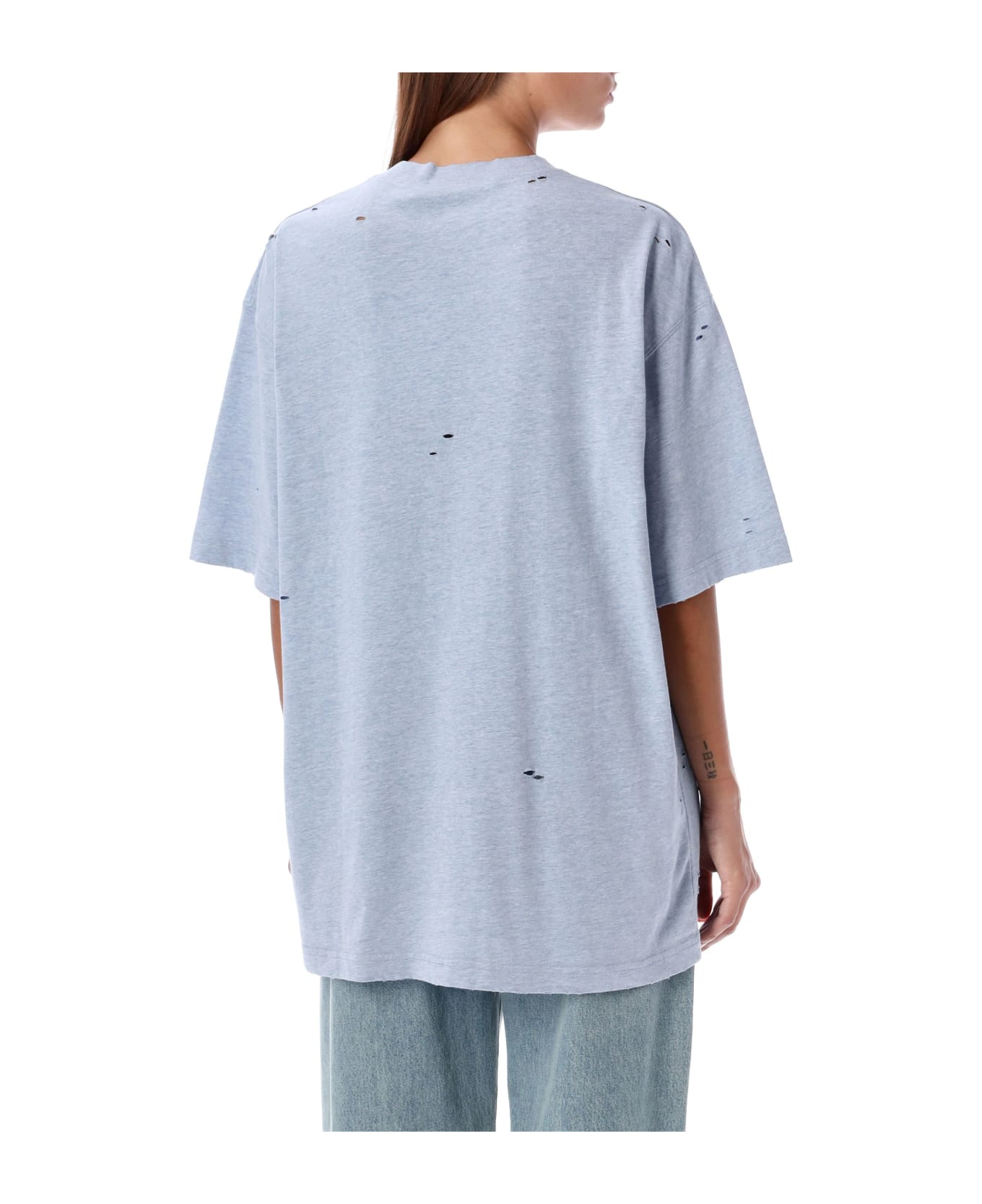 Acne Studios Light Blue Cotton Blend T-shirt - BLUE