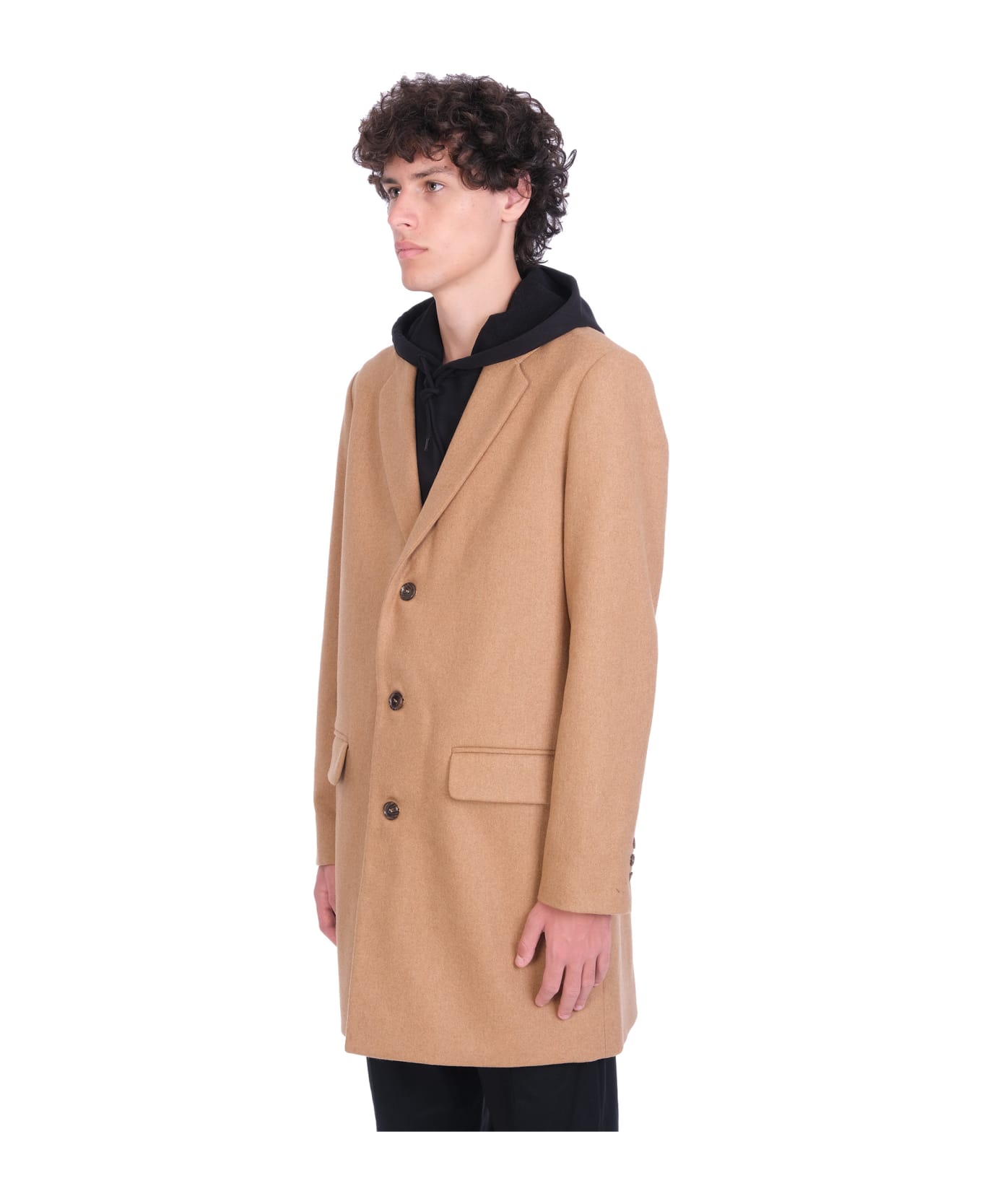 A.P.C. Visconti Coat In Beige Wool - beige