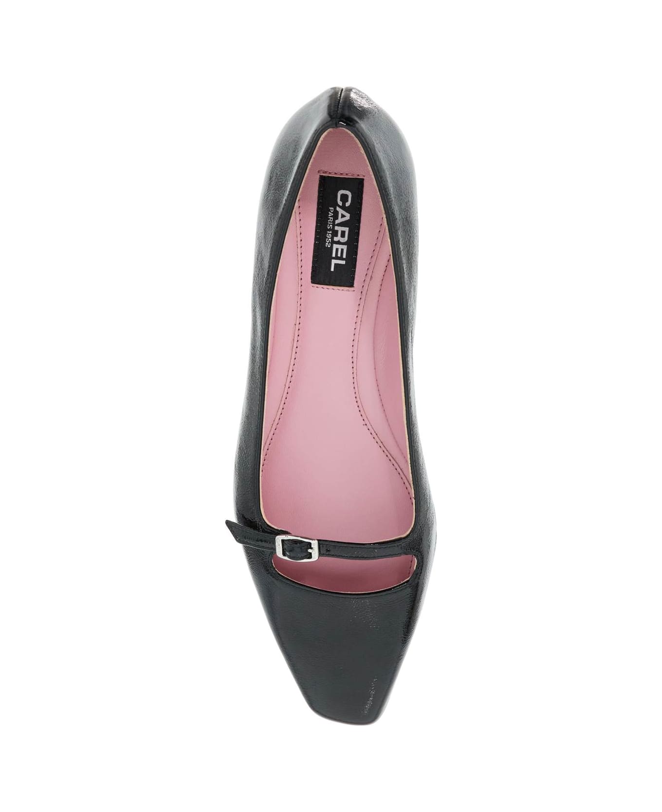 フラットシューズ Emilie Ballerinas - Carel - Leather - Black Emilie - Black naplack leather ballet flats | Carel Paris