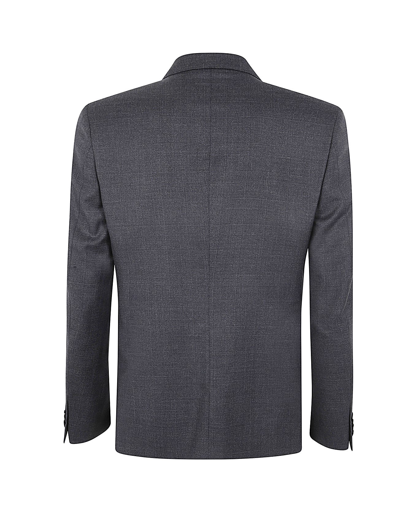 Zegna Pure Wool Suit - Dark Grey Check