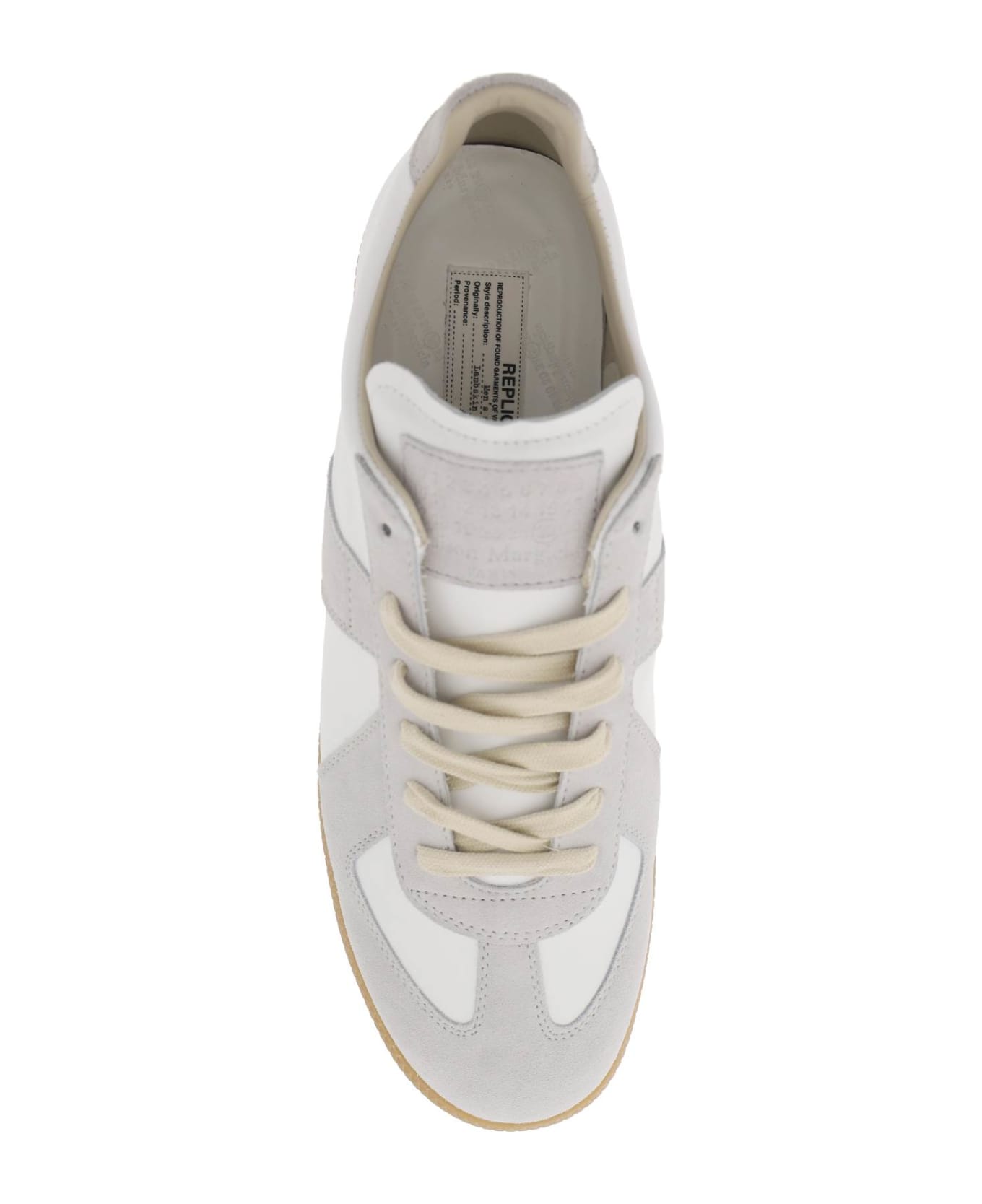 Maison Margiela Multicolor Leather Replica Sneakers - White