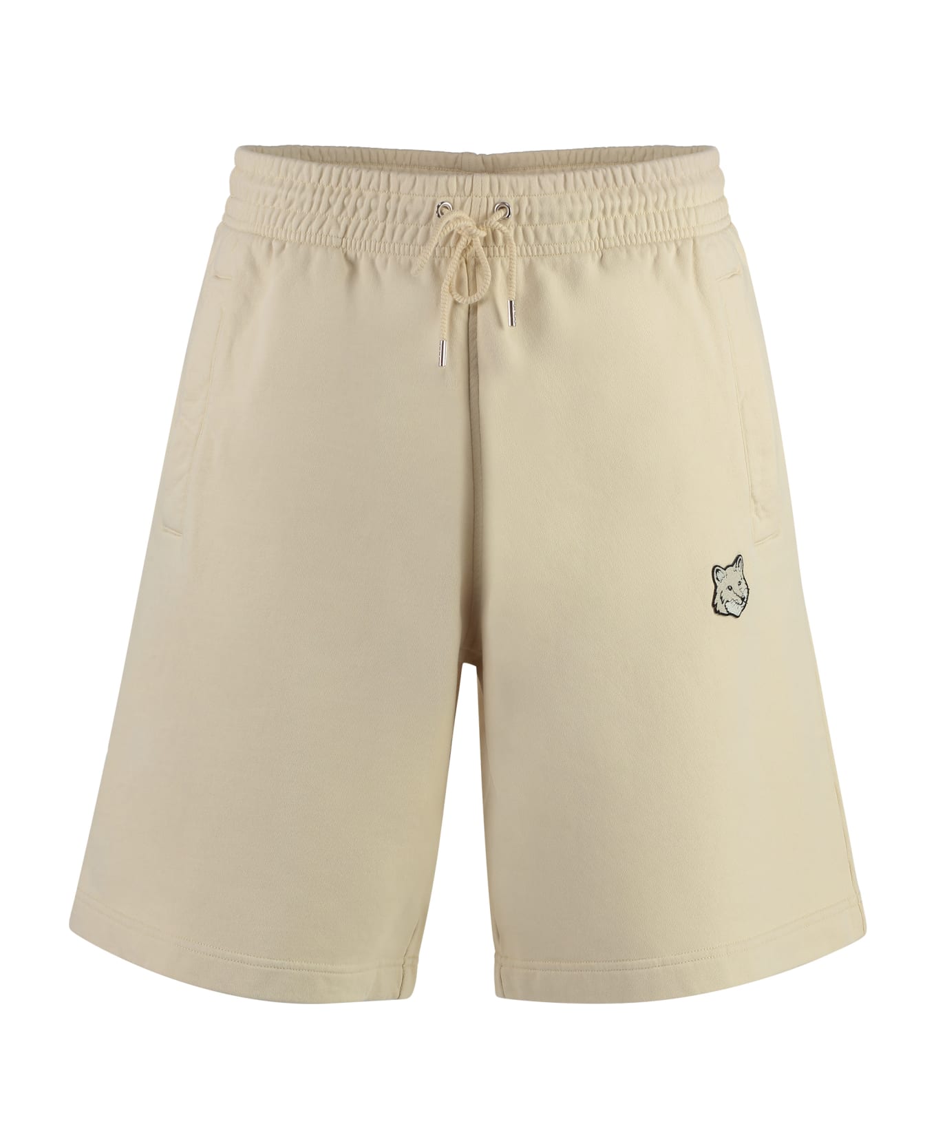 Maison Kitsuné Cotton Bermuda Shorts - panna