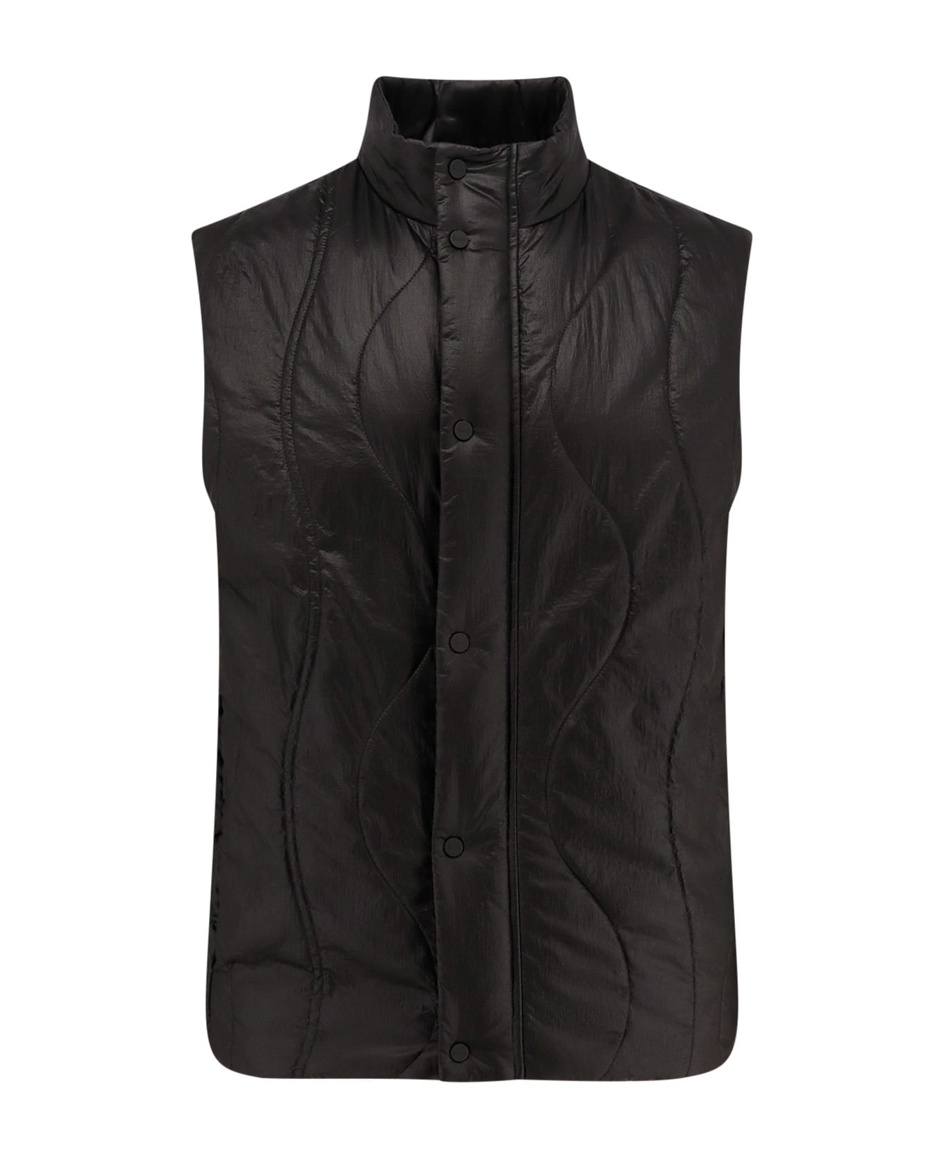 Herno Laminar Laminar Padded And Quilted Sleeveless Jacket - Black