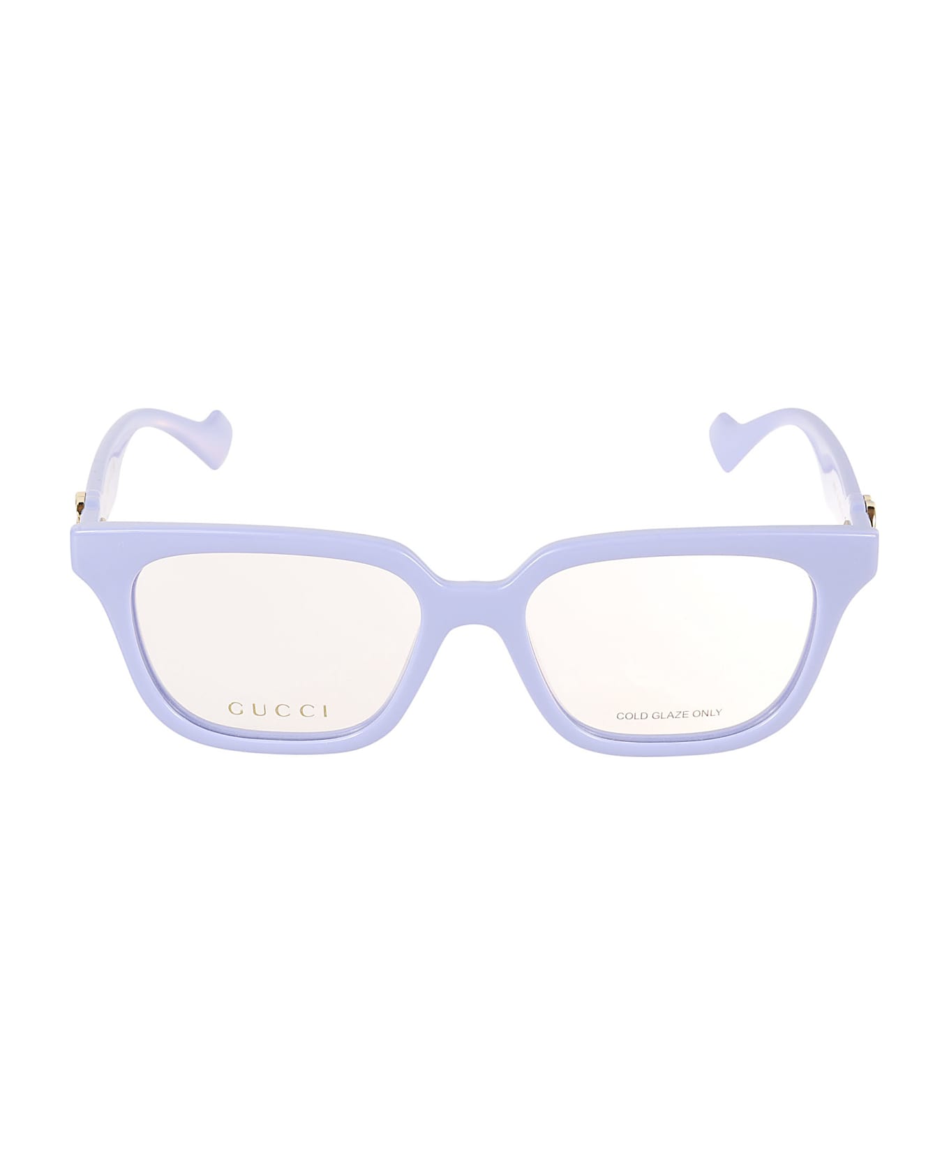 Gucci Eyewear Gg Plaque Classic Glasses - VIOLET-VIOLET-TRANSPARENT