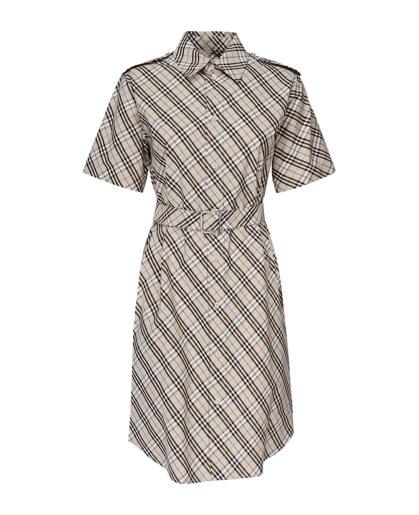 Burberry Embroidered Poplin Shirt Dress - HUSKIPCHECK