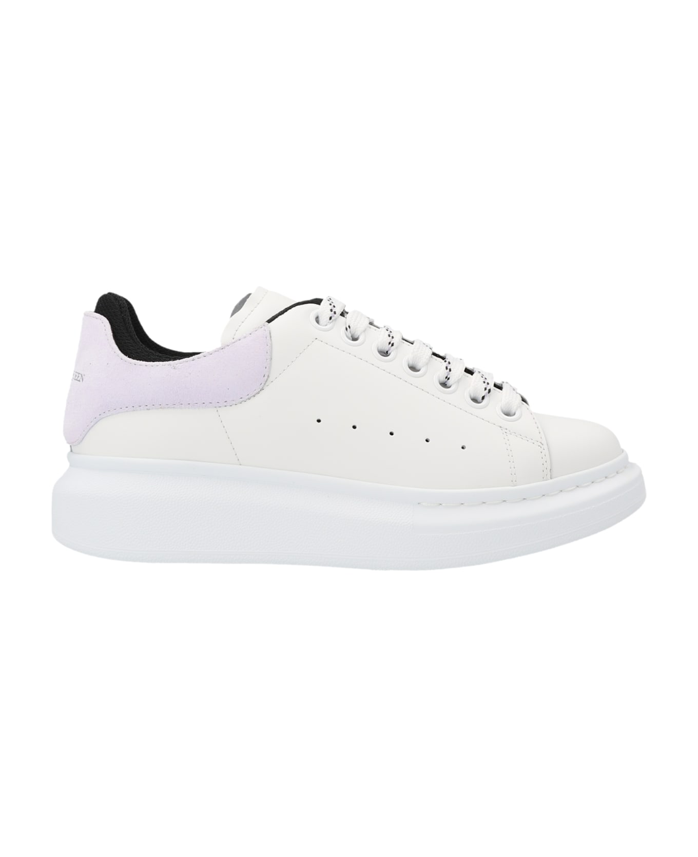 Alexander McQueen White, Black And Lilac Oversize Sneakers - Bianco ウェッジシューズ