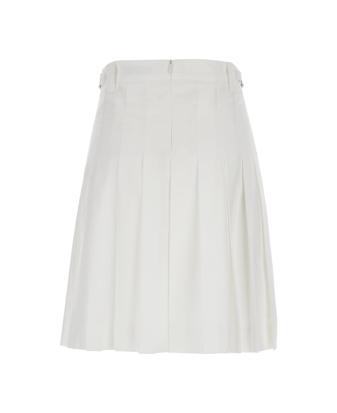Dunst Midi Pleats Skirt - White