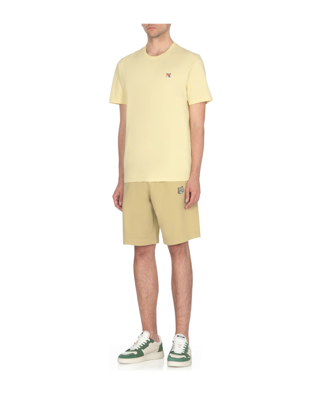 Maison Kitsuné Fox Head T-shirt - Yellow