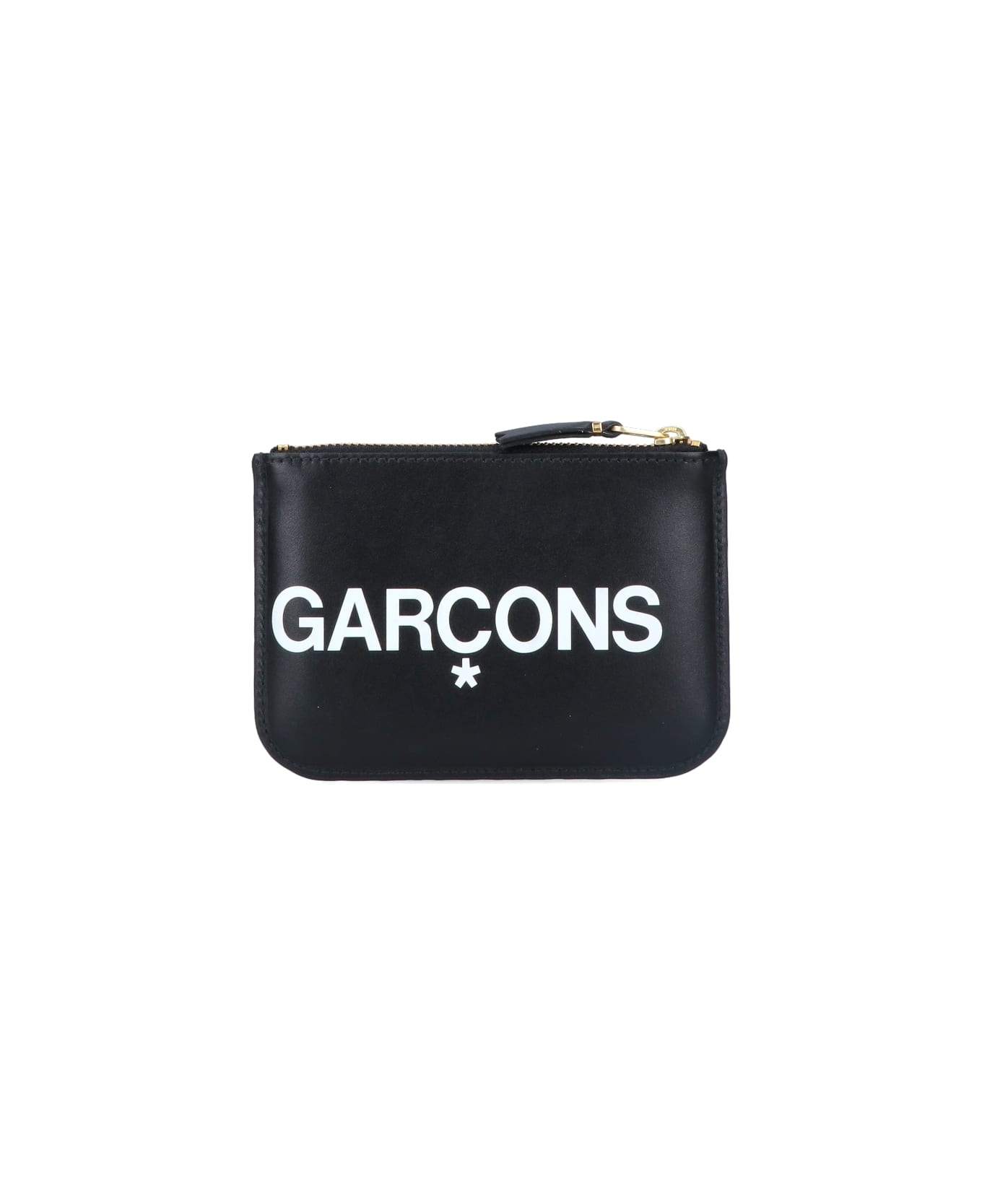Comme des Garçons Wallet 
huge Logo
 coin Purse - Black  
