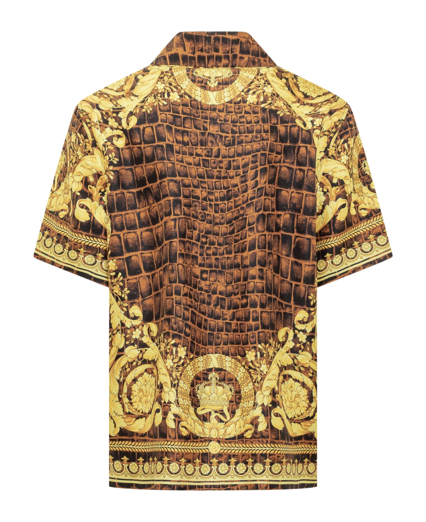Versace 'barocco' Shirt - CARAMEL-BLACK-GOLD