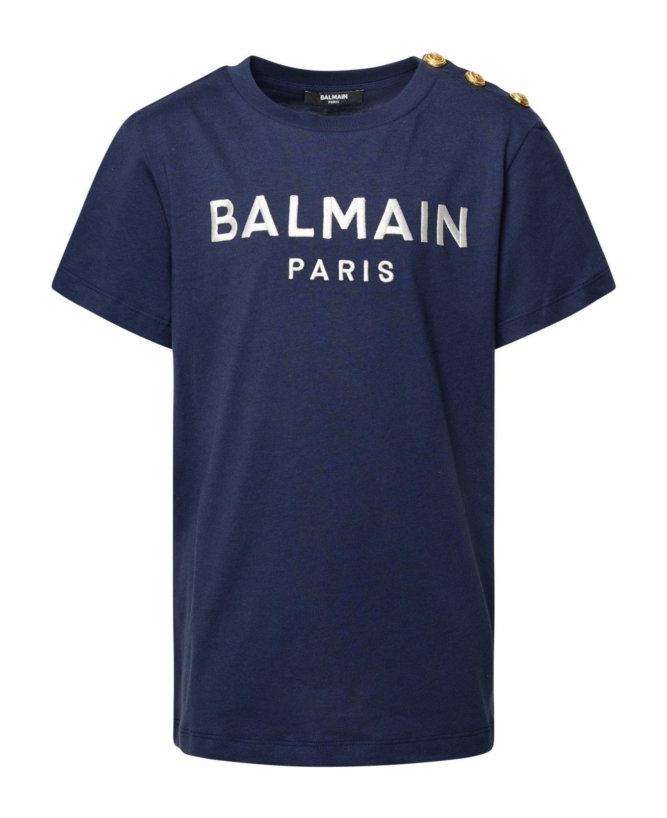 Balmain Logo Printed Crewneck T-shirt - Bc Tシャツ＆ポロシャツ