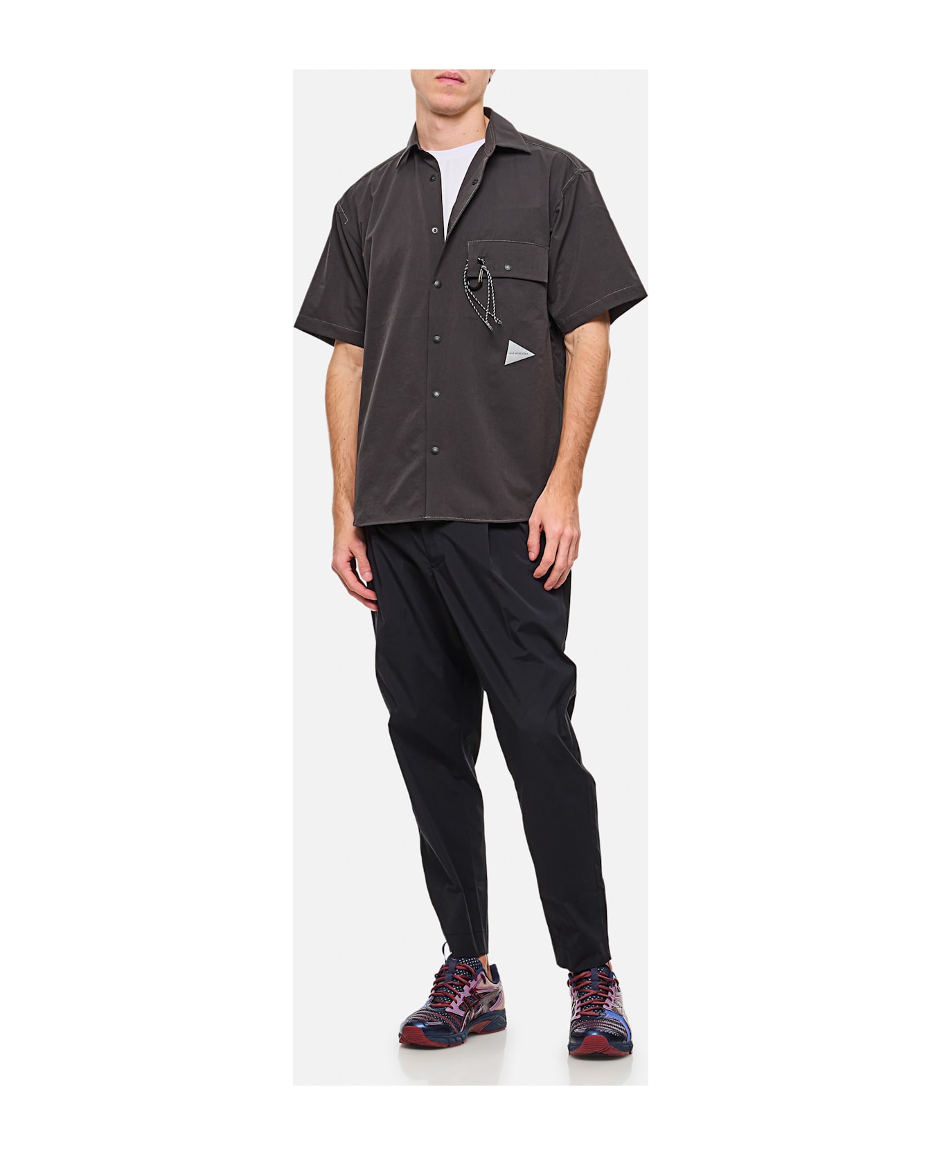 And Wander Short Sleeve Shirt - Grey